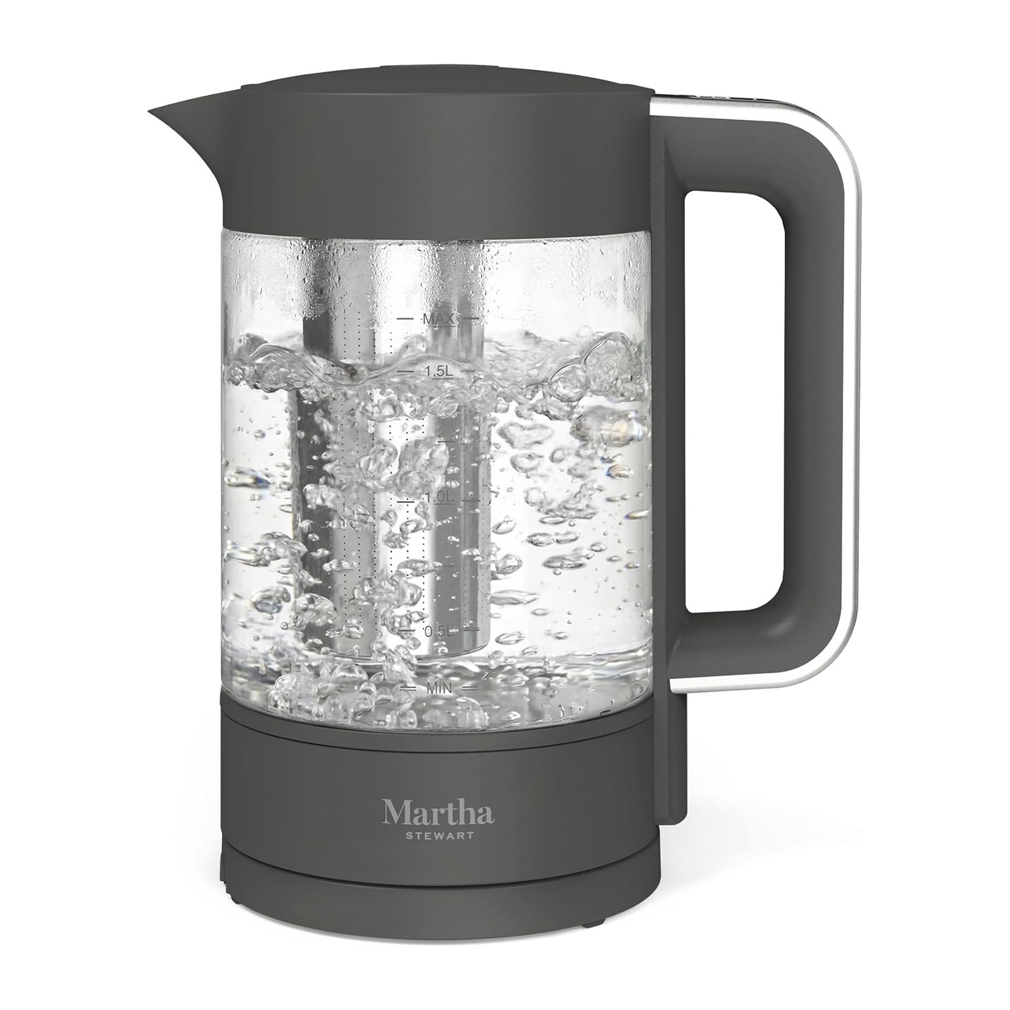 1.7L Electric Kettle w/ Tea Infuser Caviar Gray