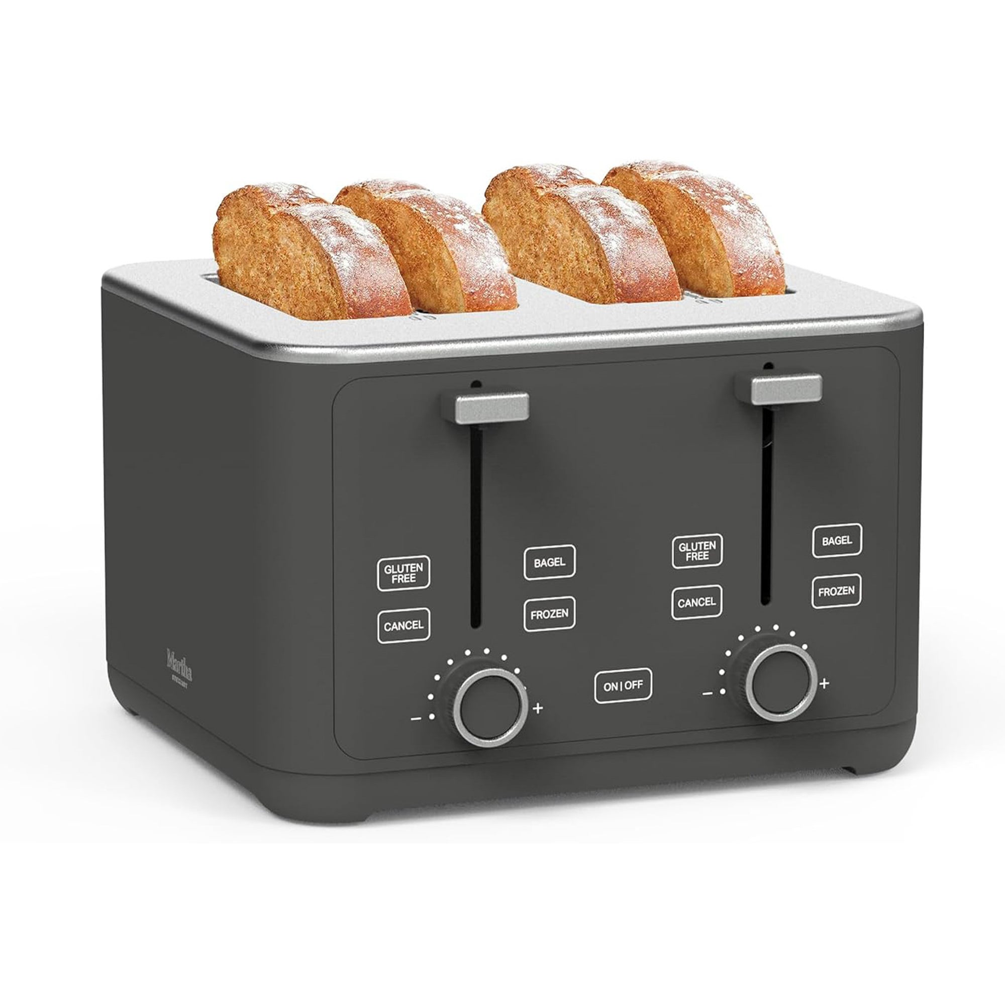 Classic 4 Slice Toaster Caviar Gray