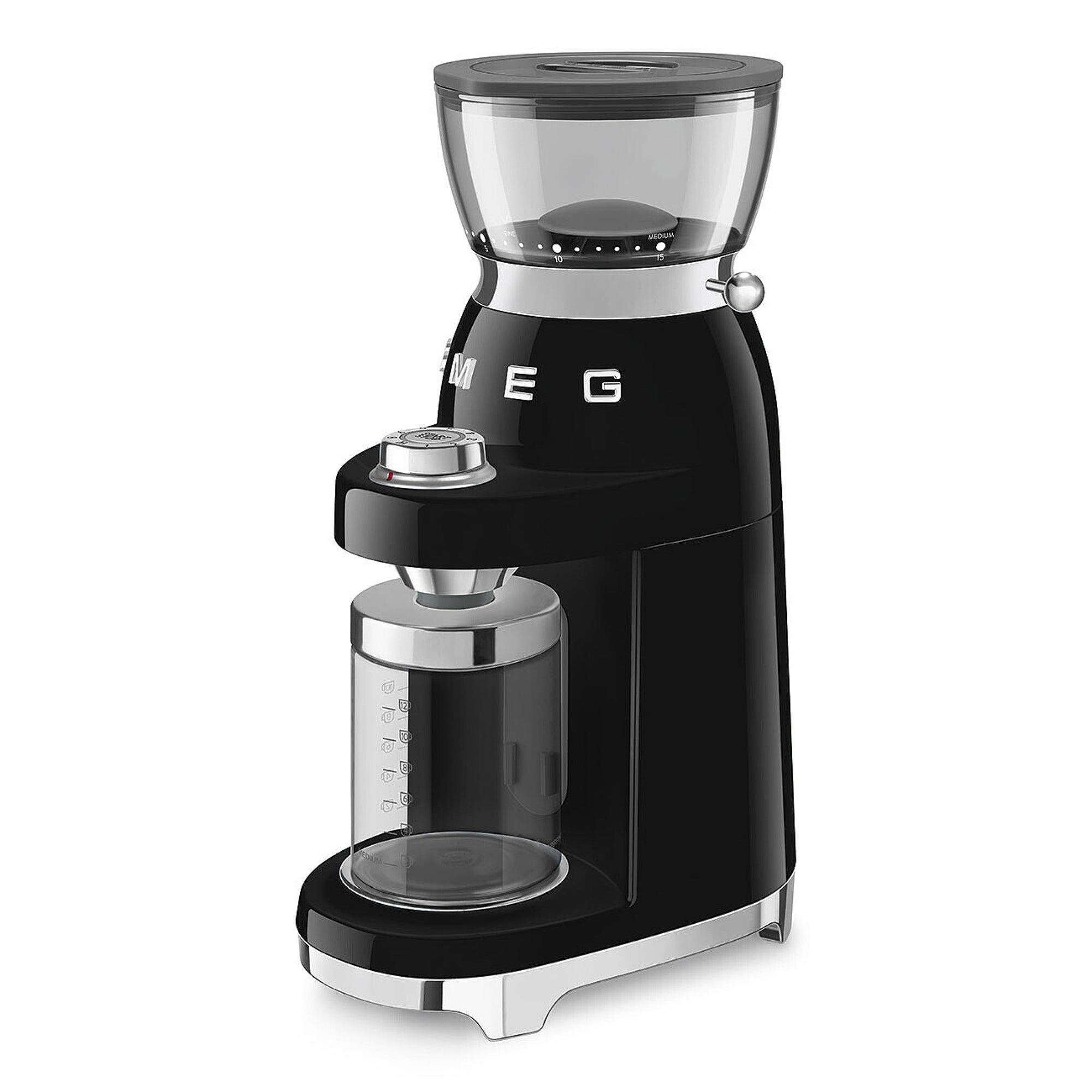 Retro Style Conical Burr Multipurpose Coffee Grinder Black