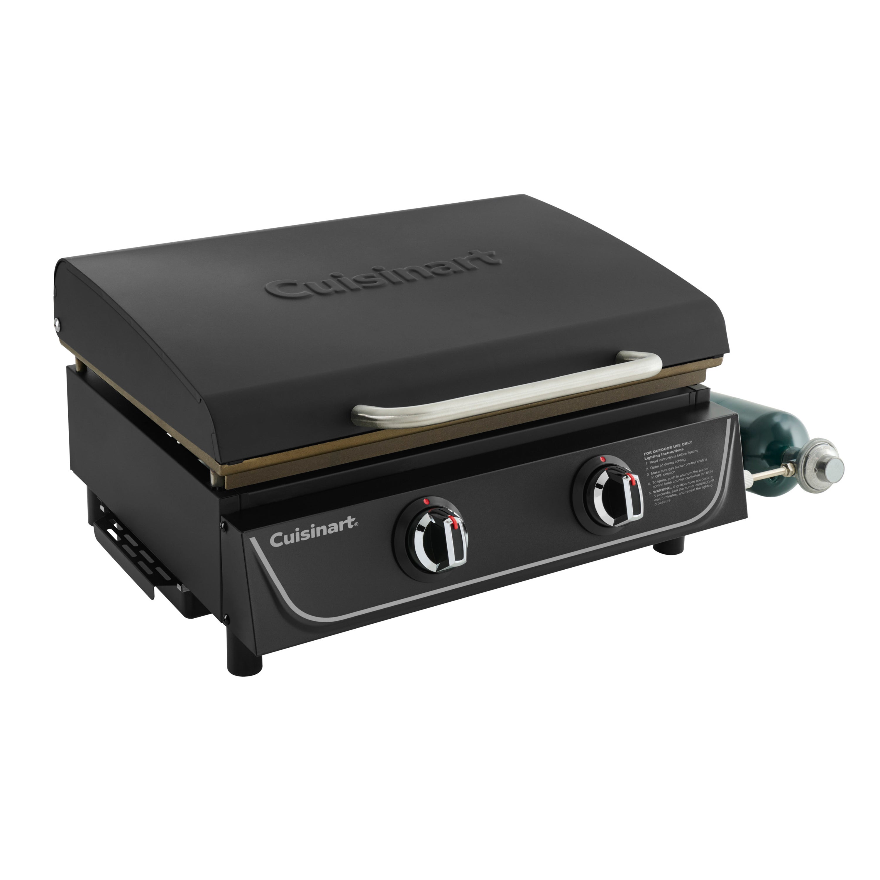 22" Portable Tabletop Griddle w/ Hood