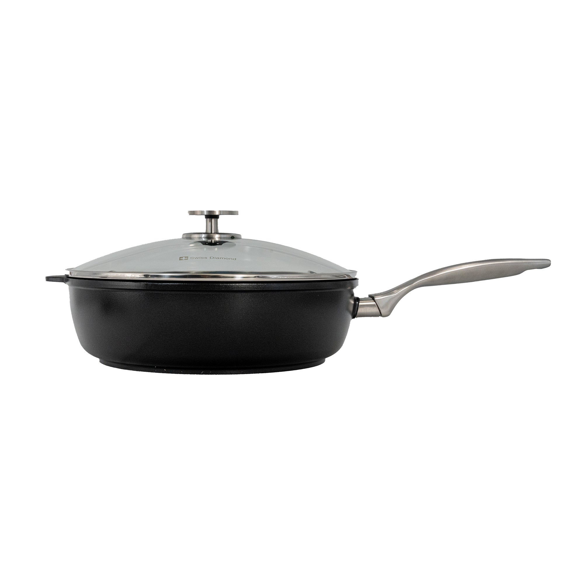 CHD Nonstick 4.3qt Saute Pan w/ Glass Lid