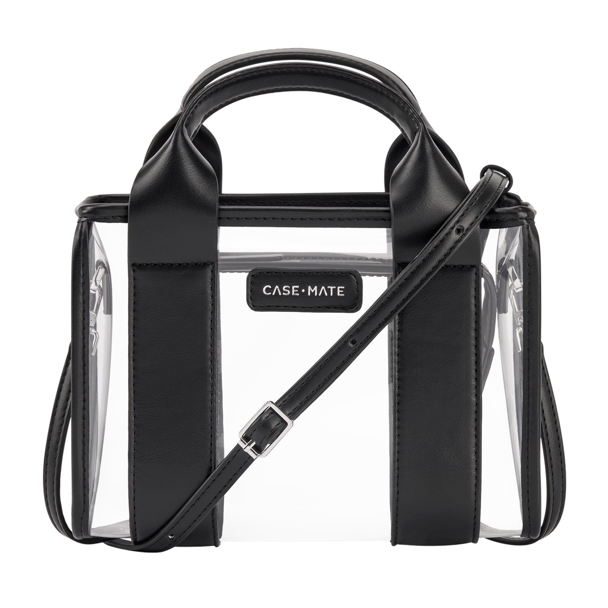 Jelly Stadium Micro Tote w/ Strap Black/Clear