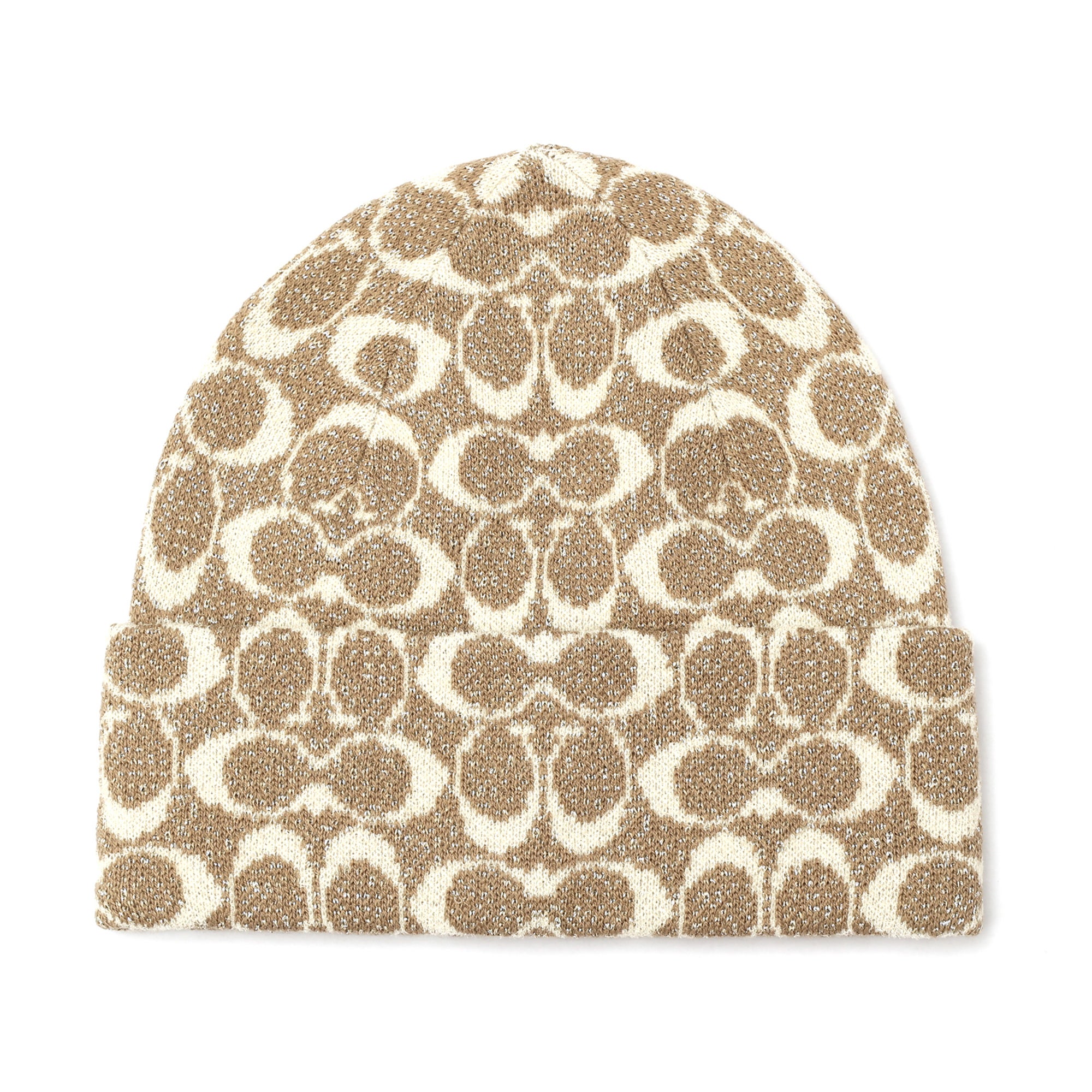Signature C Knit Beanie Black