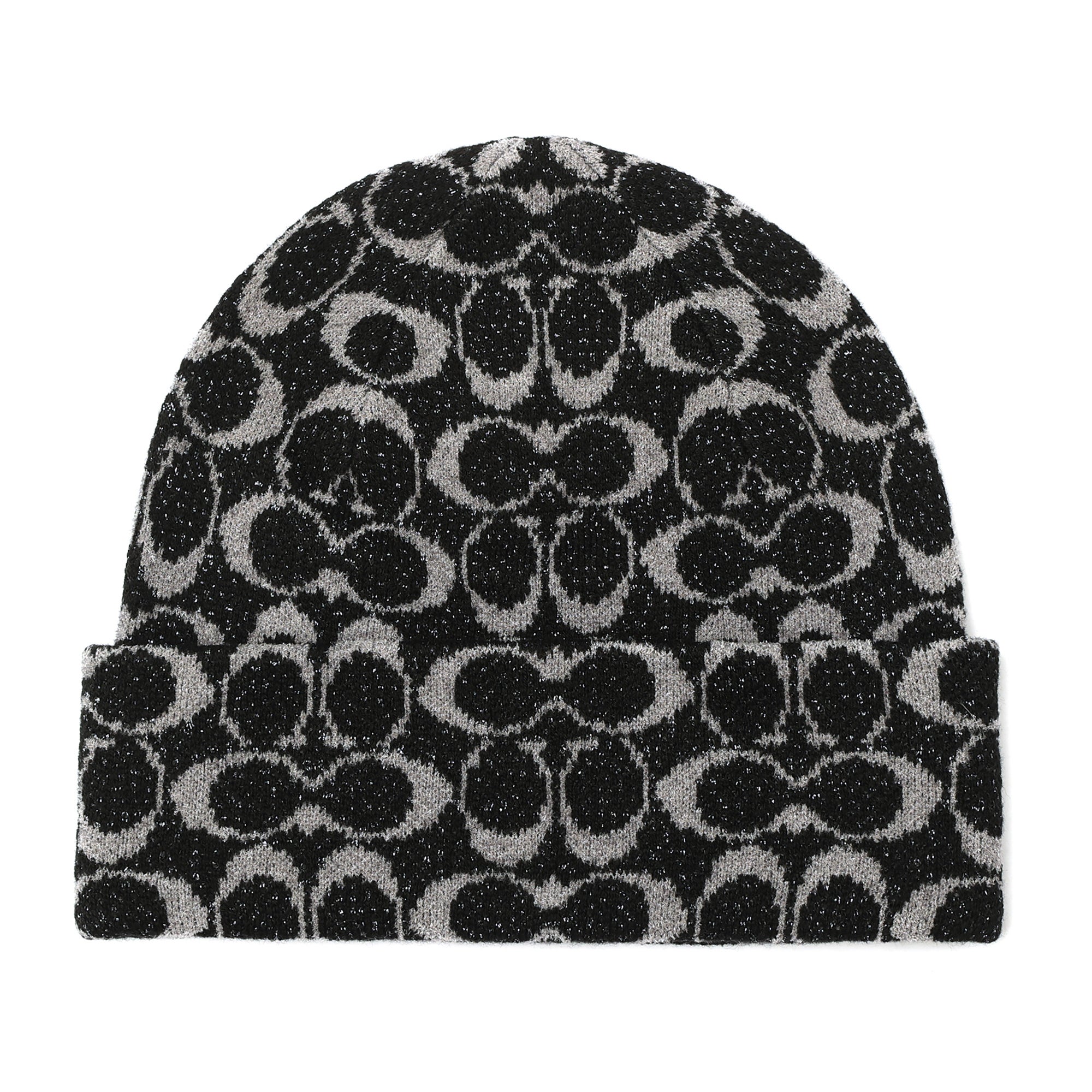 Signature C Knit Beanie Gray Birch