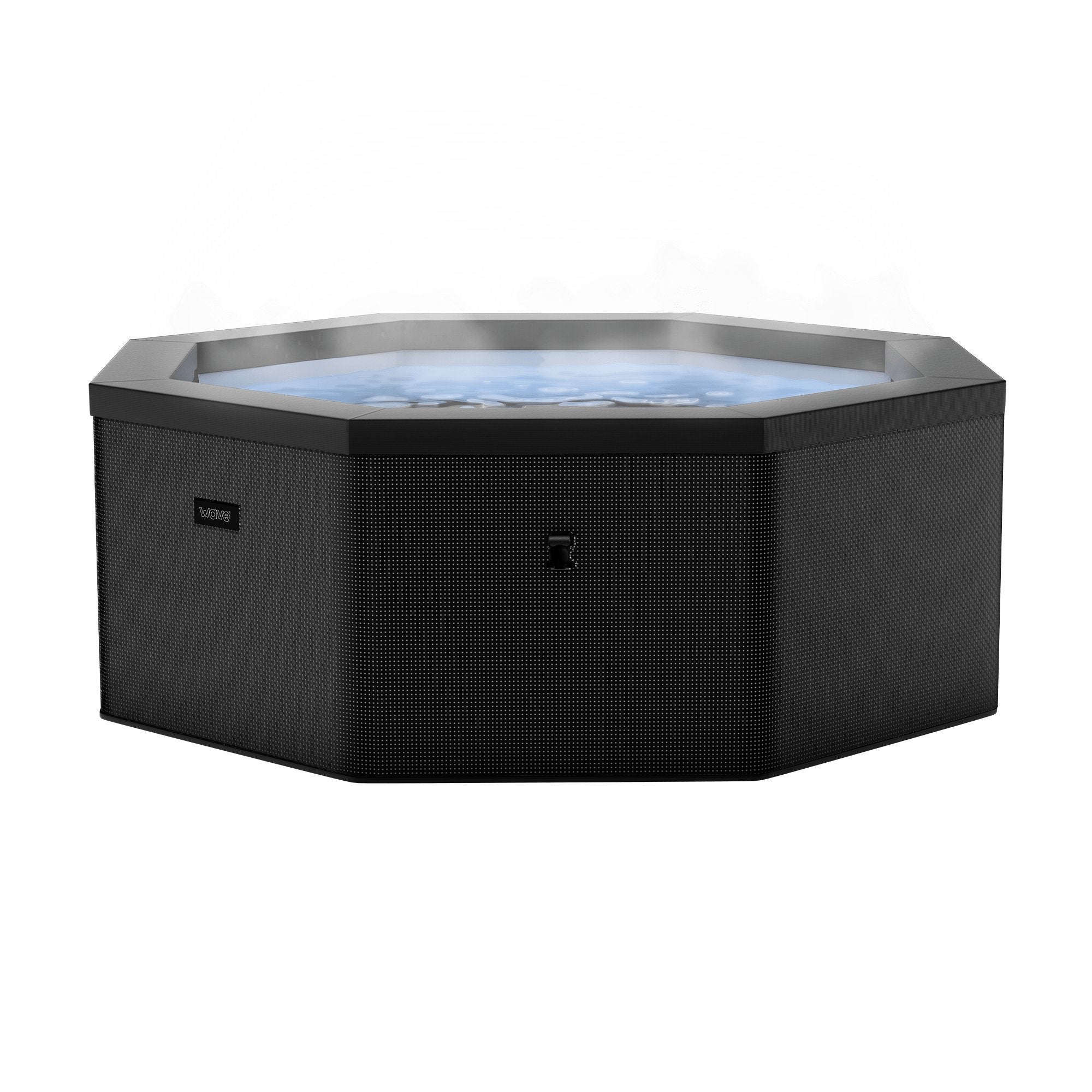 Como Octagon 6 Person Eco Foam Spa Charcoal Black