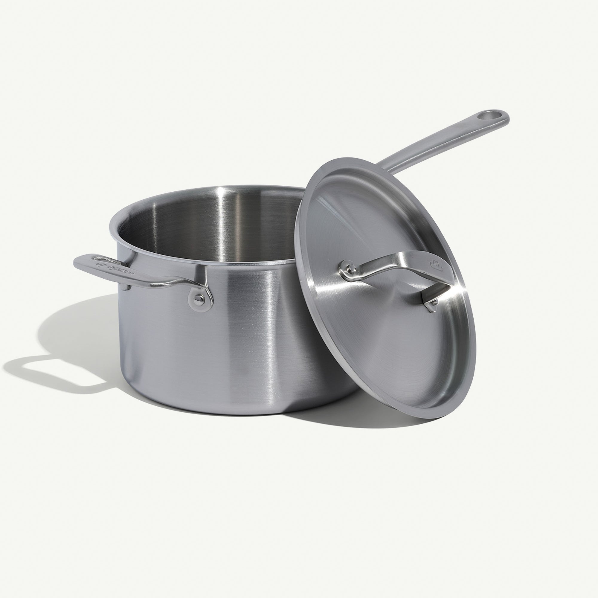 4qt Stainless Clad Saucepan w/ Lid Stainless Handle