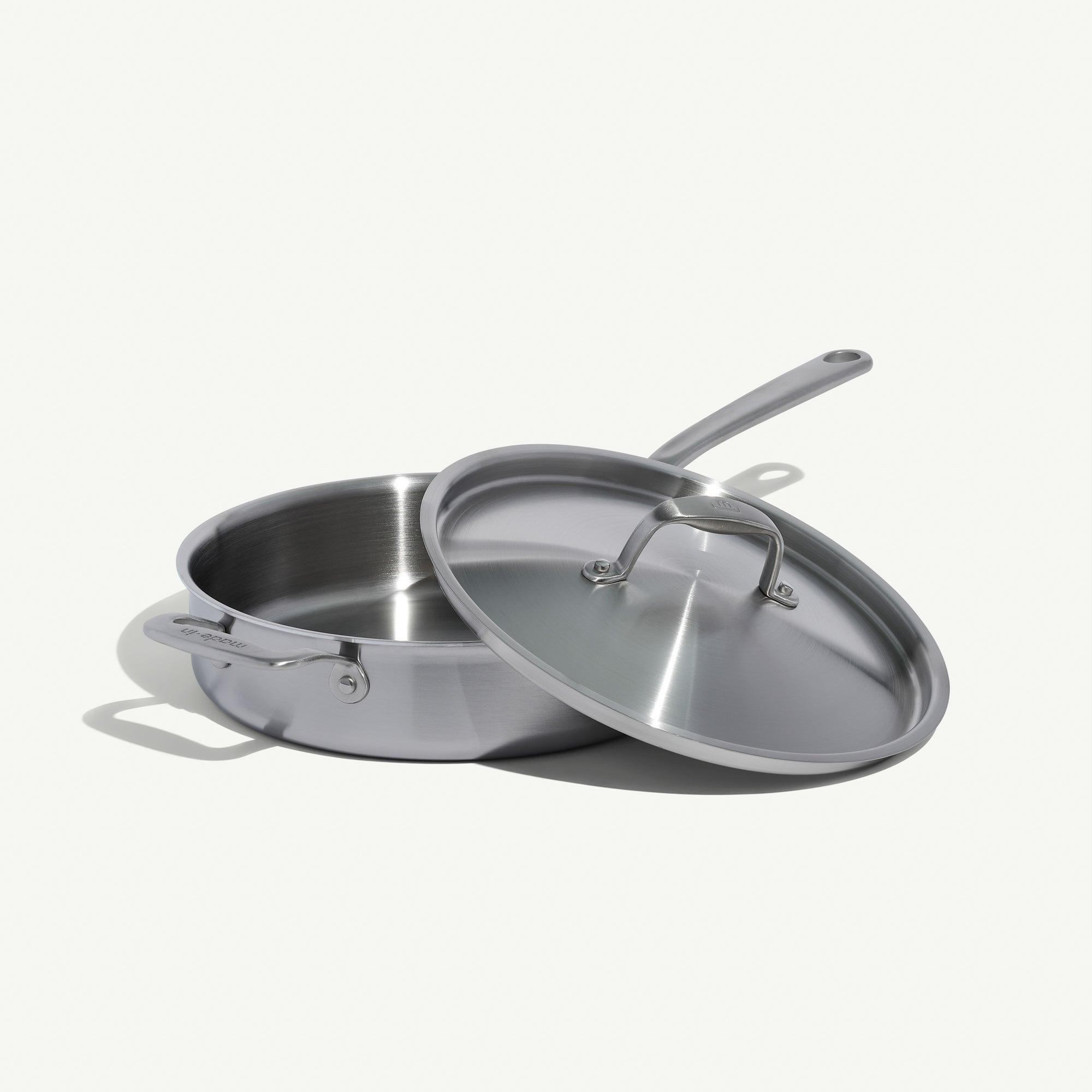 3.5qt Stainless Clad Saute Pan w/ Lid Stainless Handles