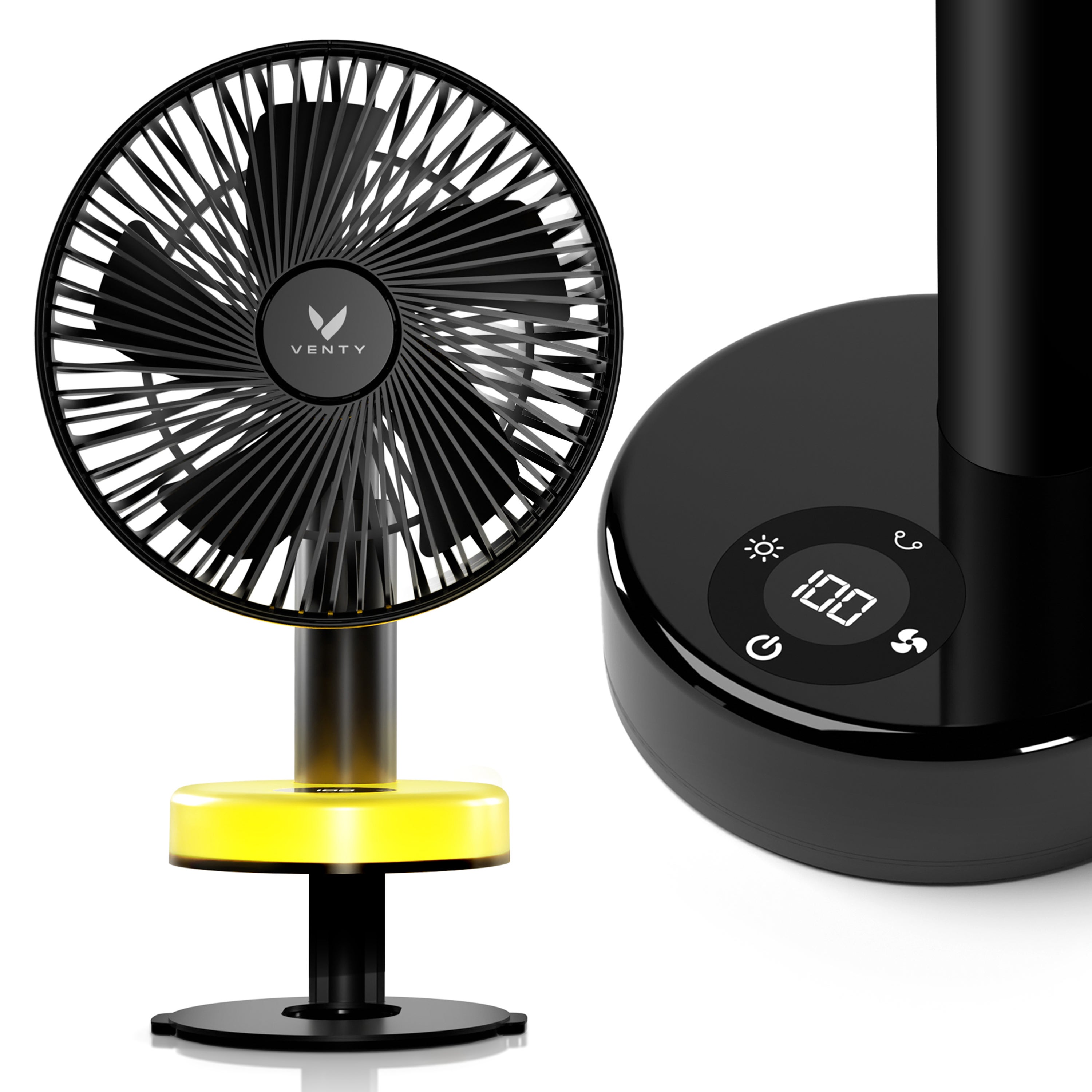 Venty Clip Fan Black