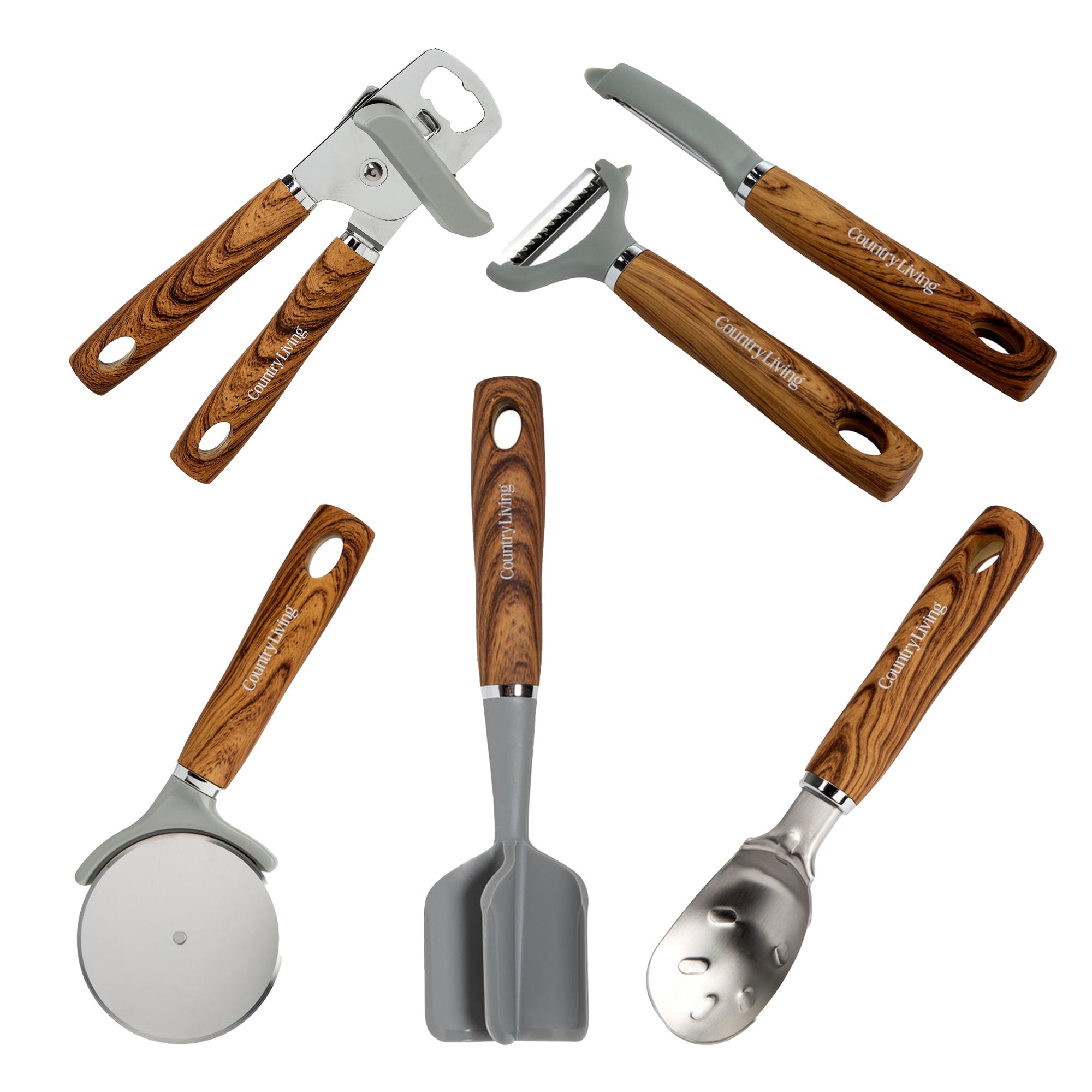 5pc Kitchen Gadget Set Gray