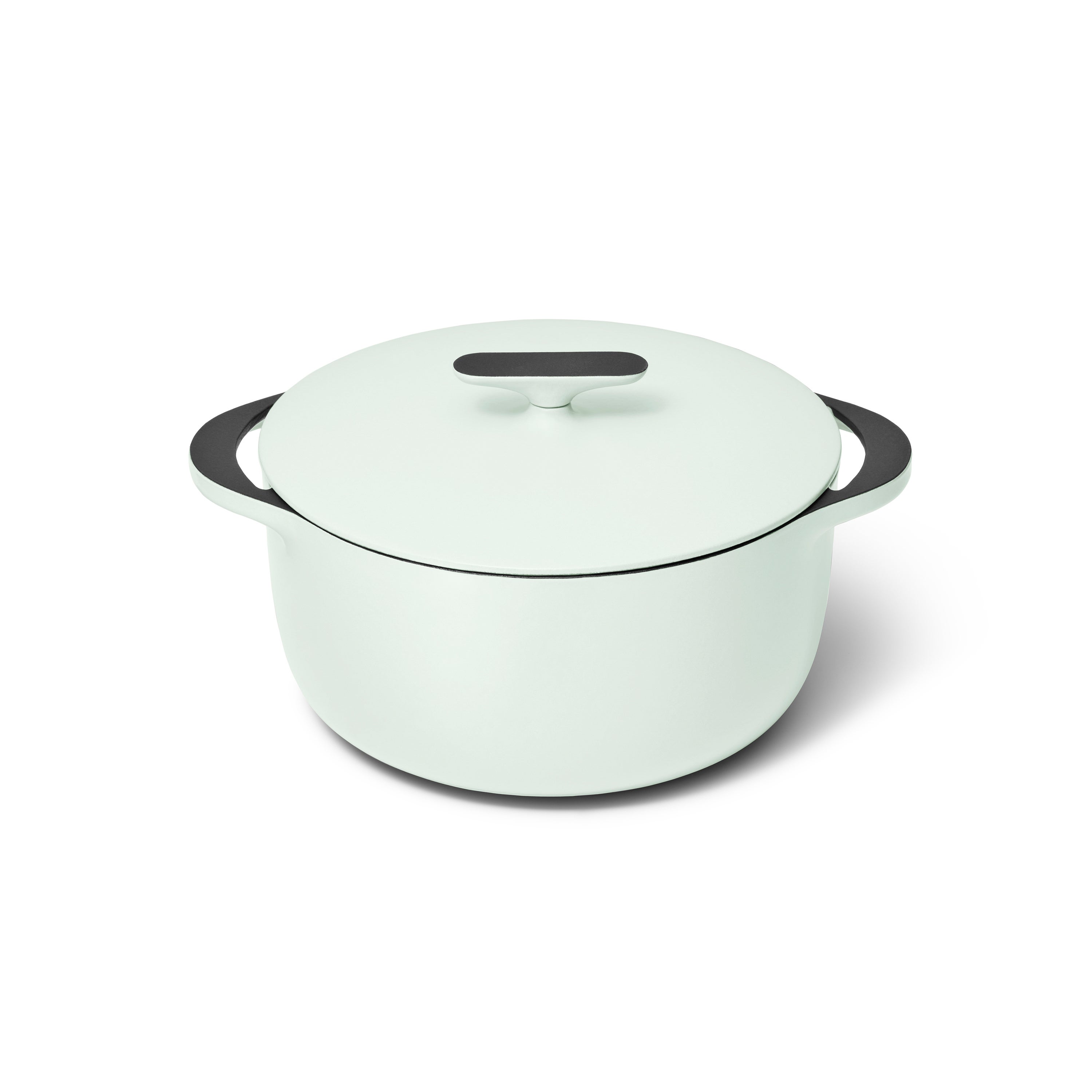 6.5qt Enameled Cast Iron Dutch Oven w/ Flat Lid Light Mist