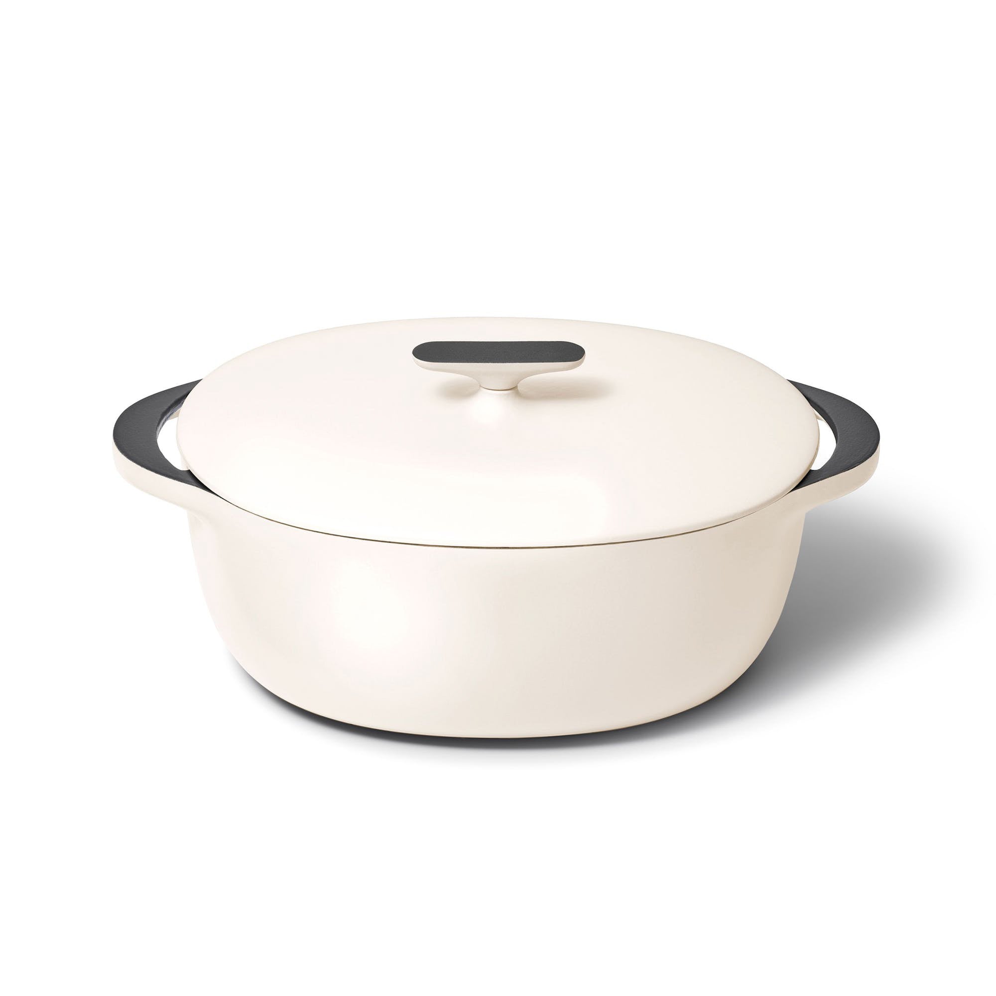 8.5qt Enameled Cast Iron Oval Dutch w/ Lid Cream