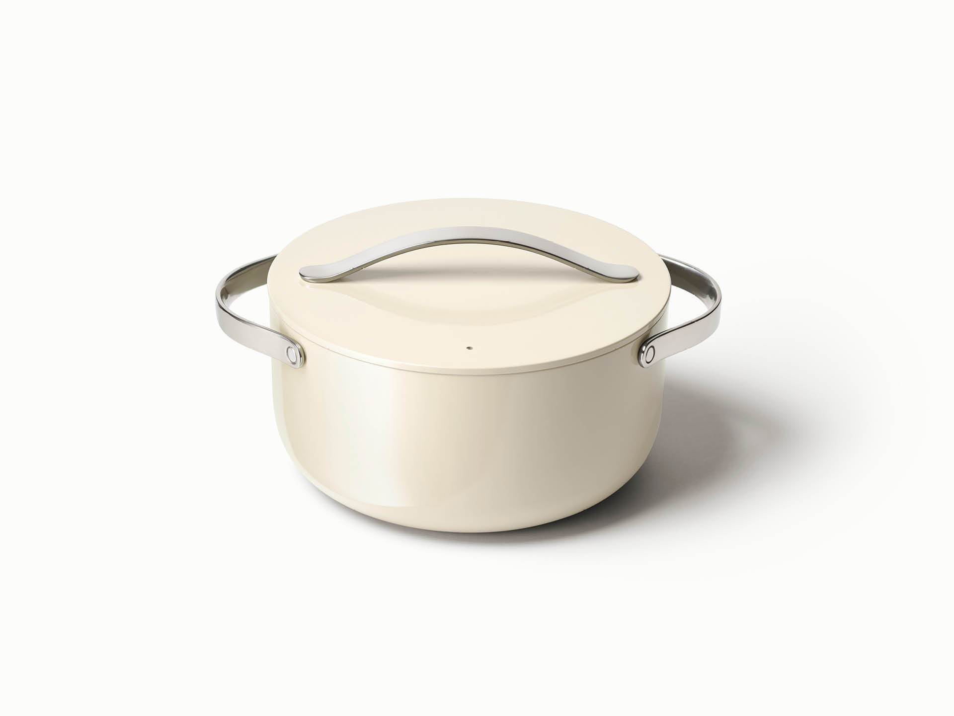 6.5qt Nonstick Ceramic Dutch Oven Cream
