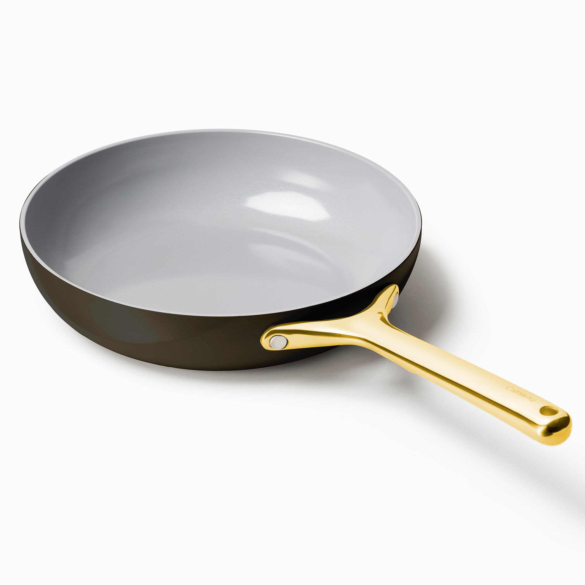 12" Iconics Nonstick Ceramic Fry Pan Black/Gold