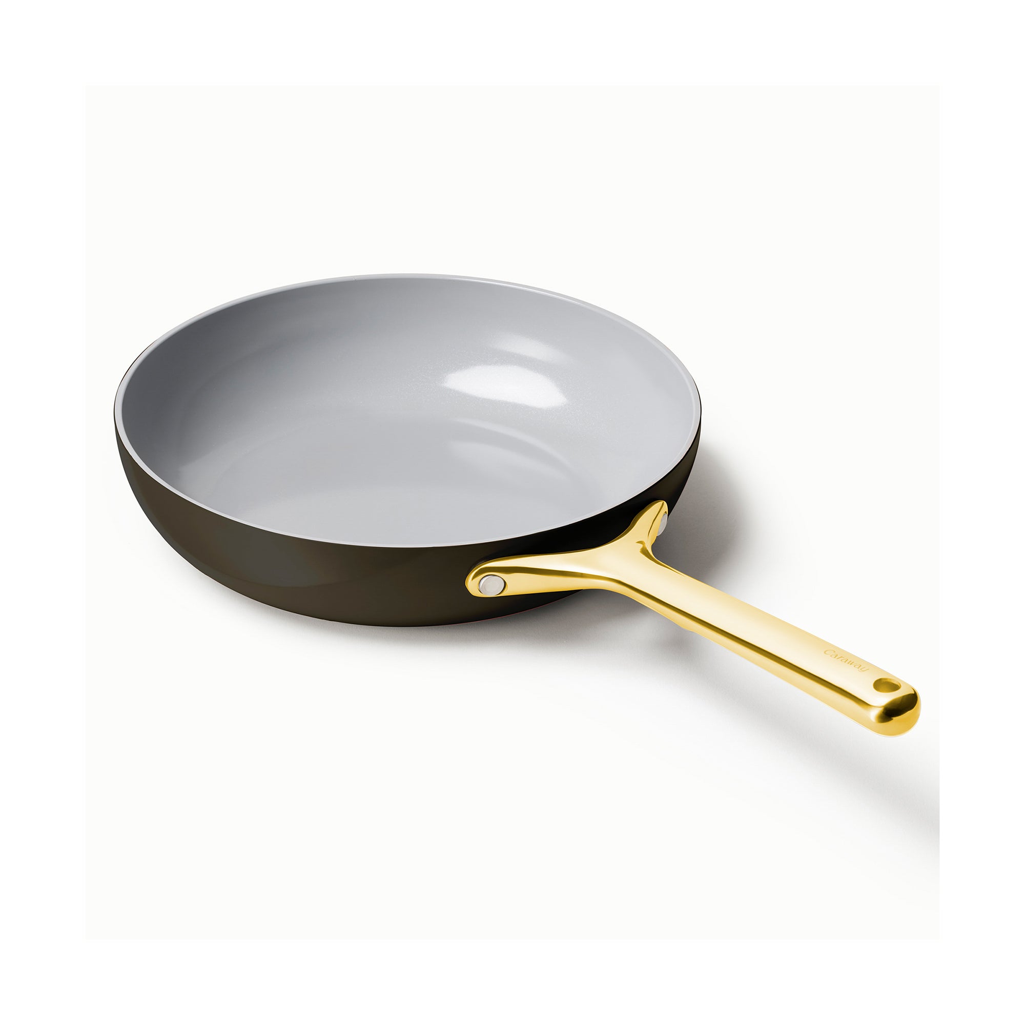 8" Iconics Nonstick Ceramic Fry Pan Black/Gold