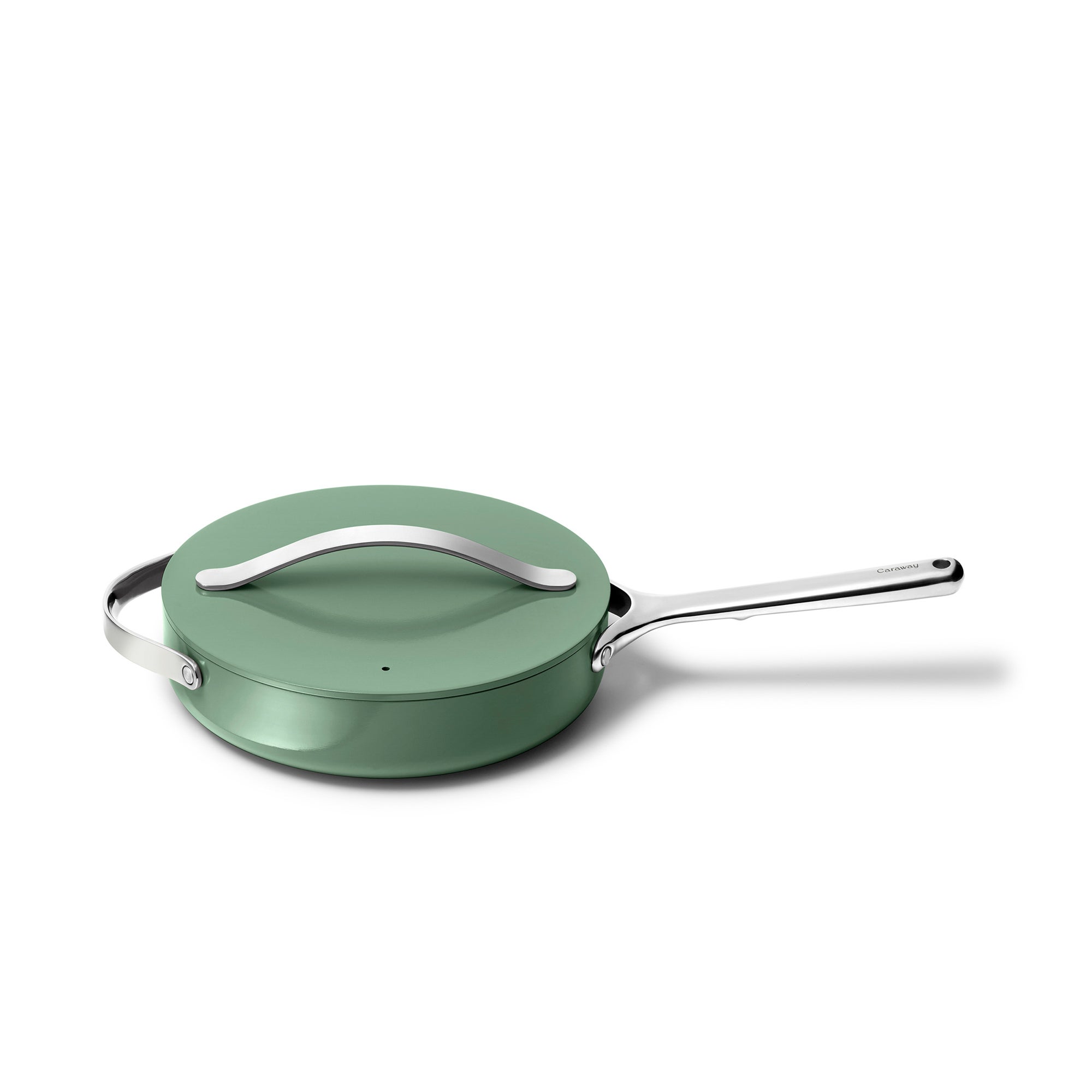3qt Nonstick Ceramic Saute Pan w/ Lid Sage