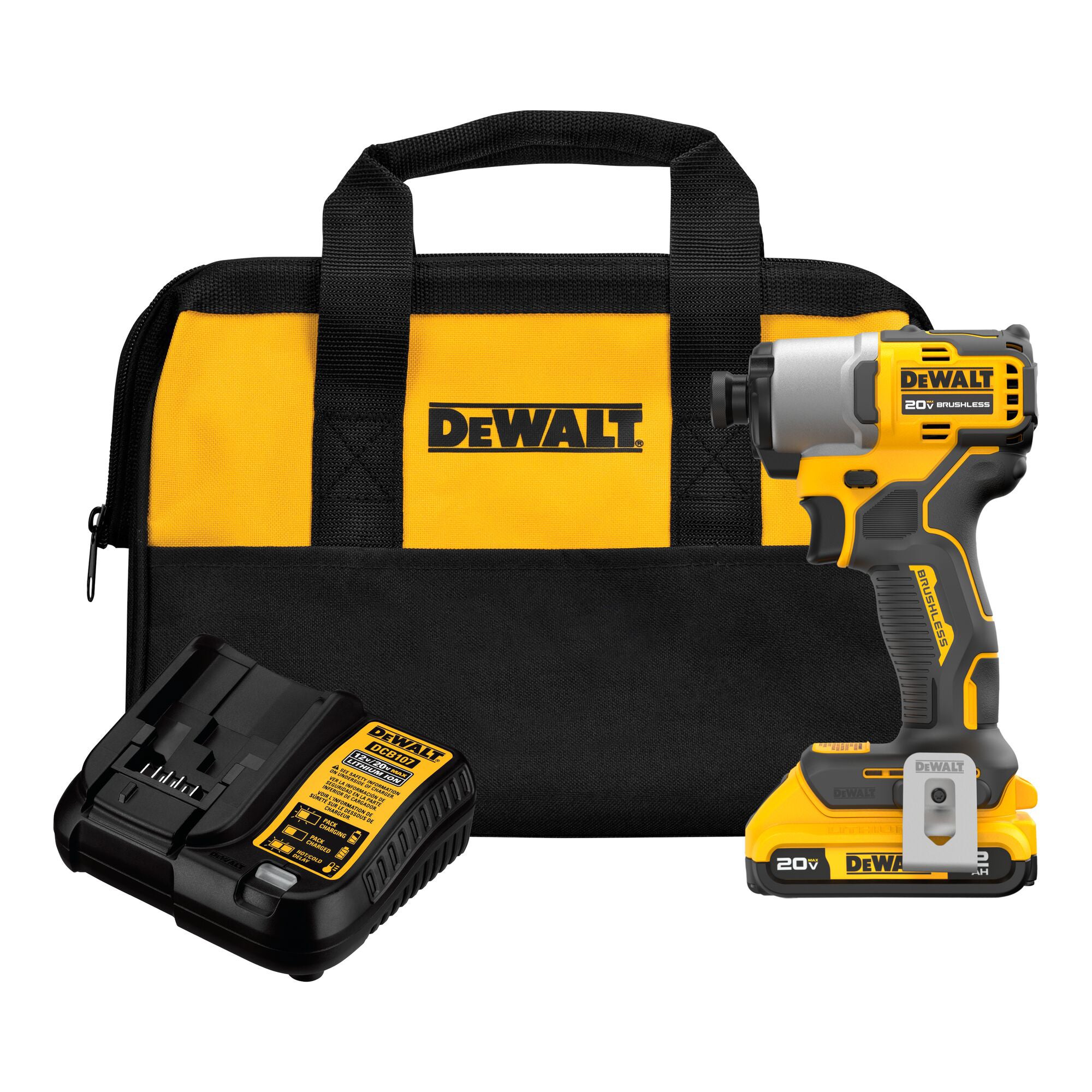 20V MAX XTREME Cordless Brushless 1/4" Impact Driver Kit