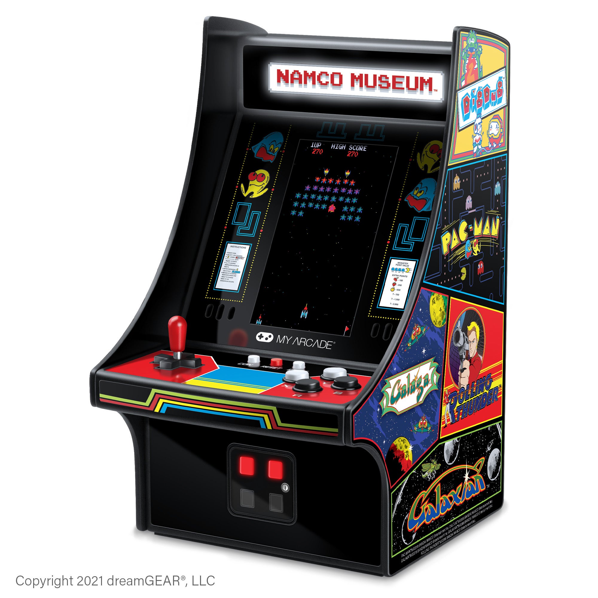 Namco Museum 4.25" Mini Arcade w/ 20 Bandai-Namco Games