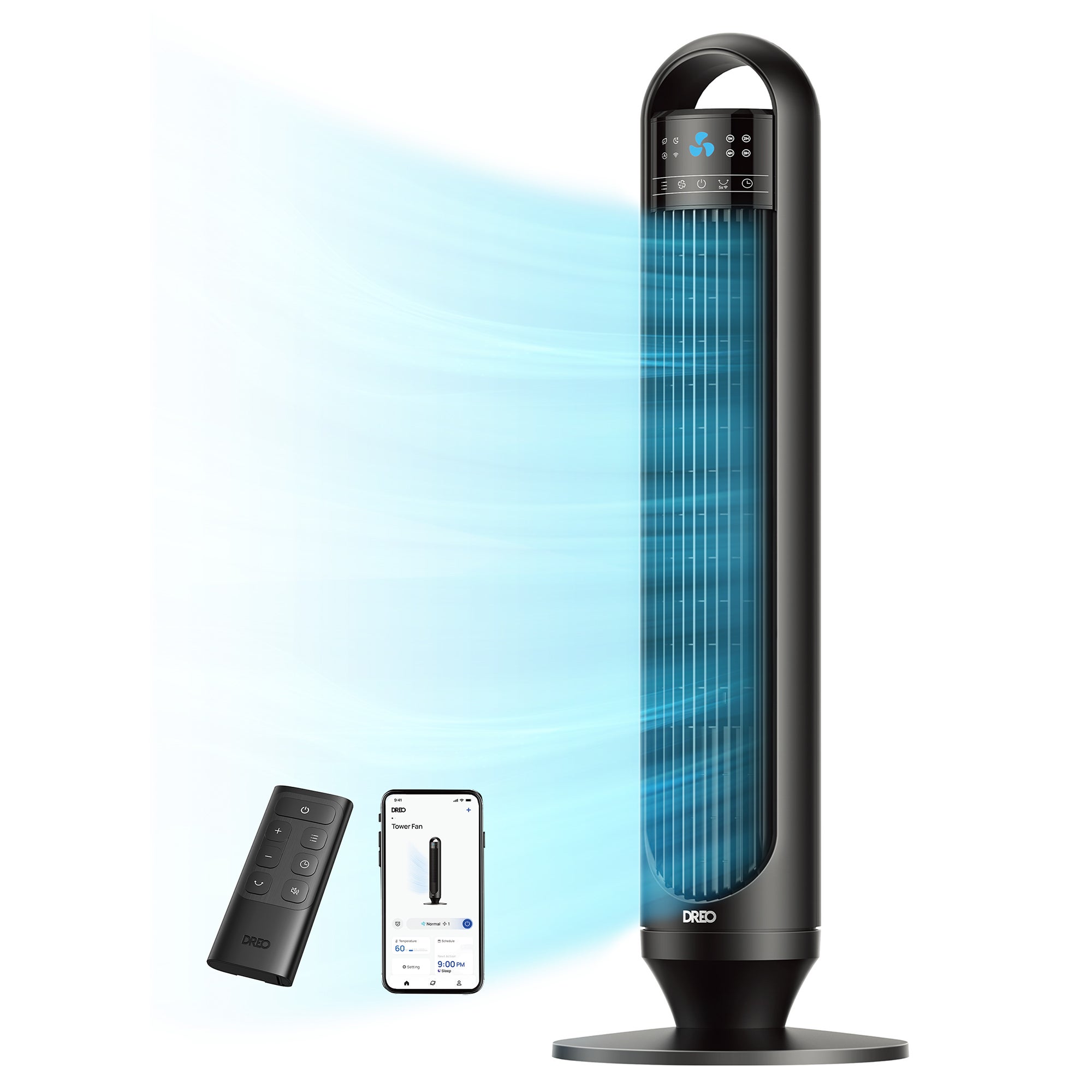 32" Smart Nomad Tower Fan 3 Speed w/ Remote
