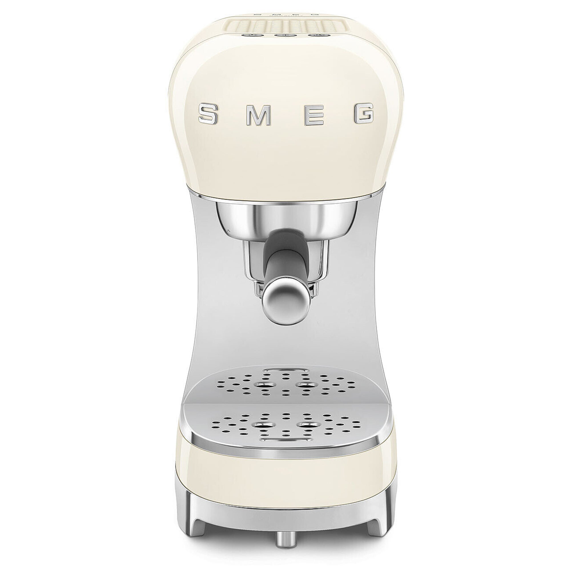 Retro Style Espresso Manual Coffee Machine Cream