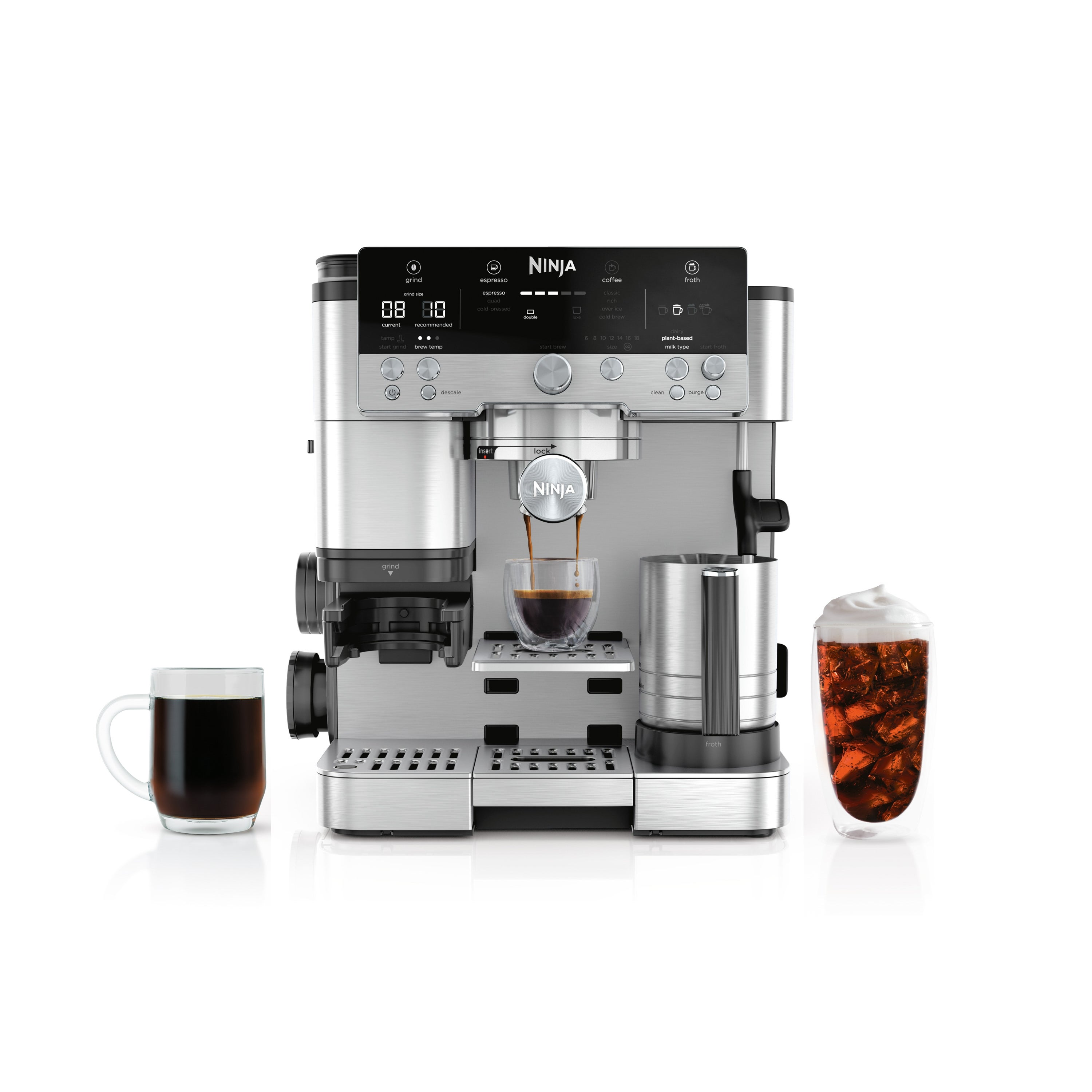 Luxe Cafe Premier 3-in-1 Espresso Drip Coffee & Cold Brew Maker