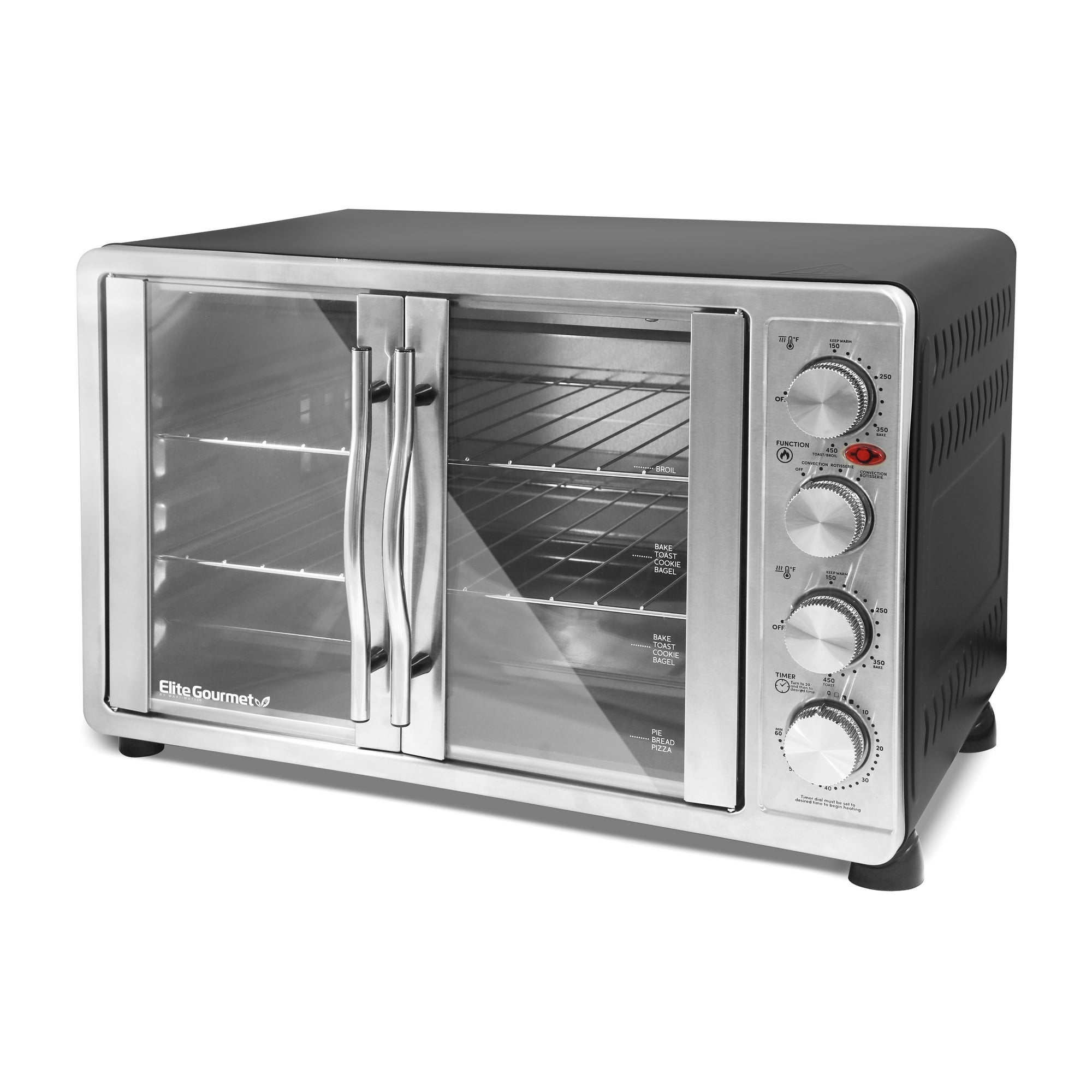45L French Door Convection Toaster Oven w/ Rotisserie