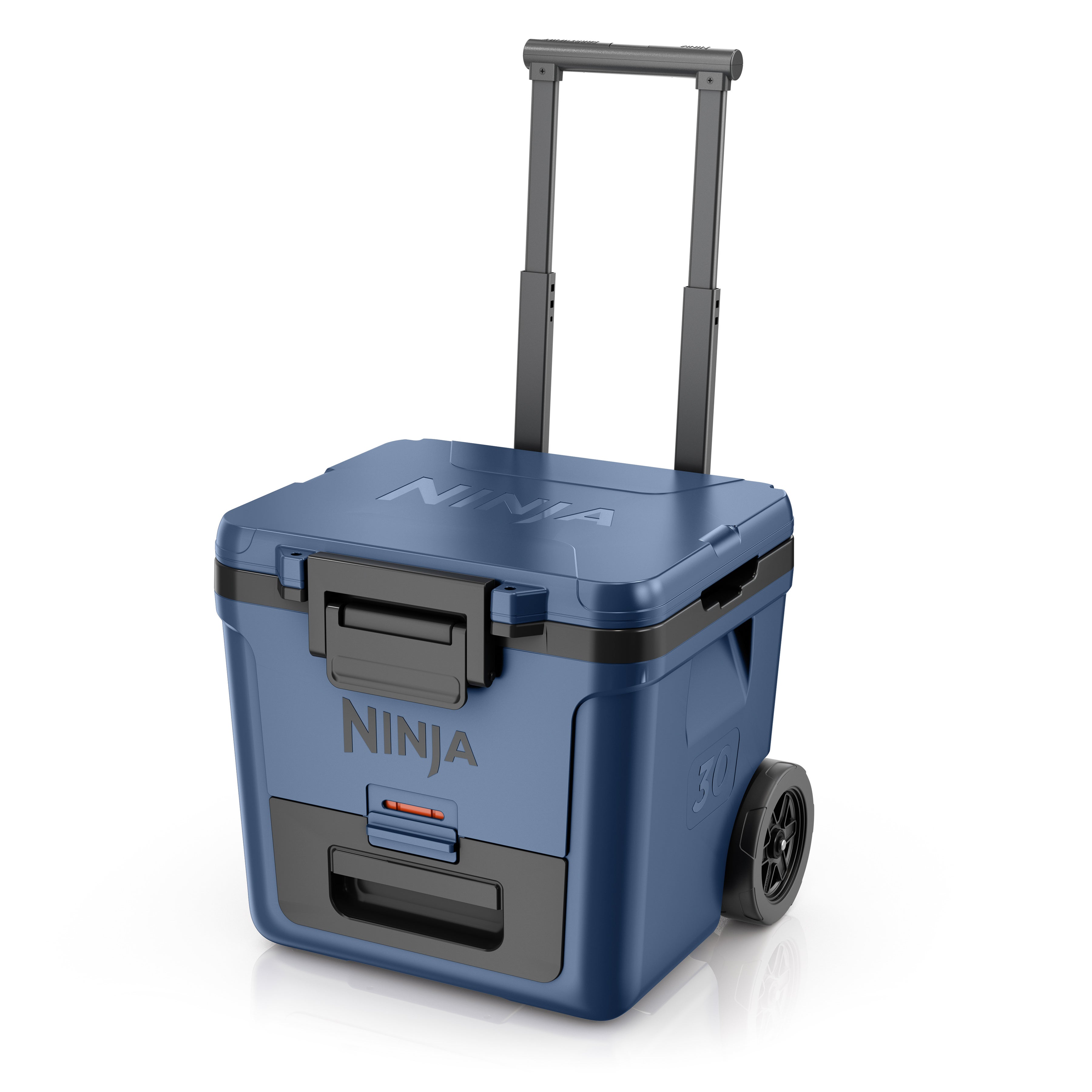 FrostVault 30qt Wheeled Cooler w/ Cold Dry Zone Lakeshore Blue