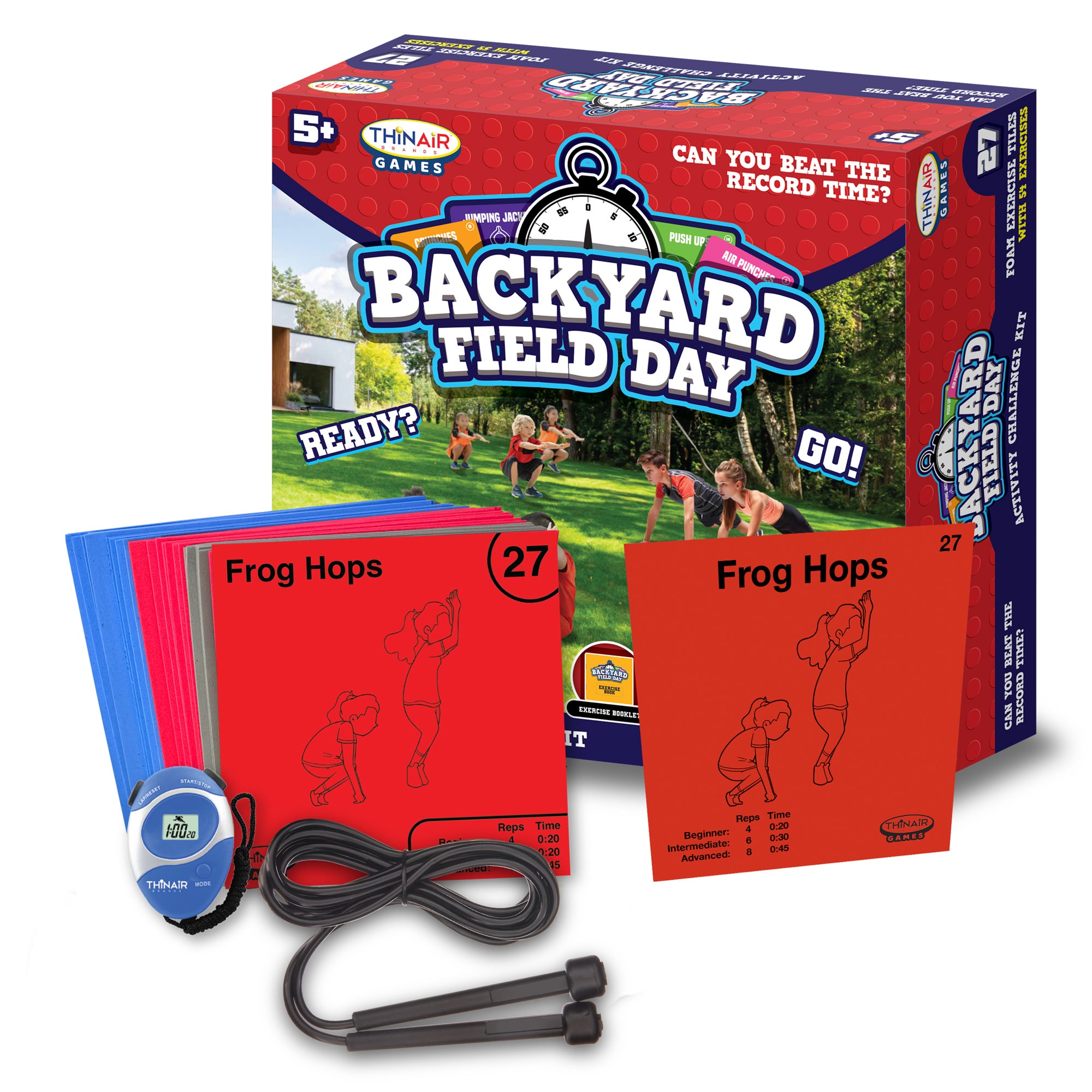Backyard Field Day Activity Challenge Kit Ages 5+ Years