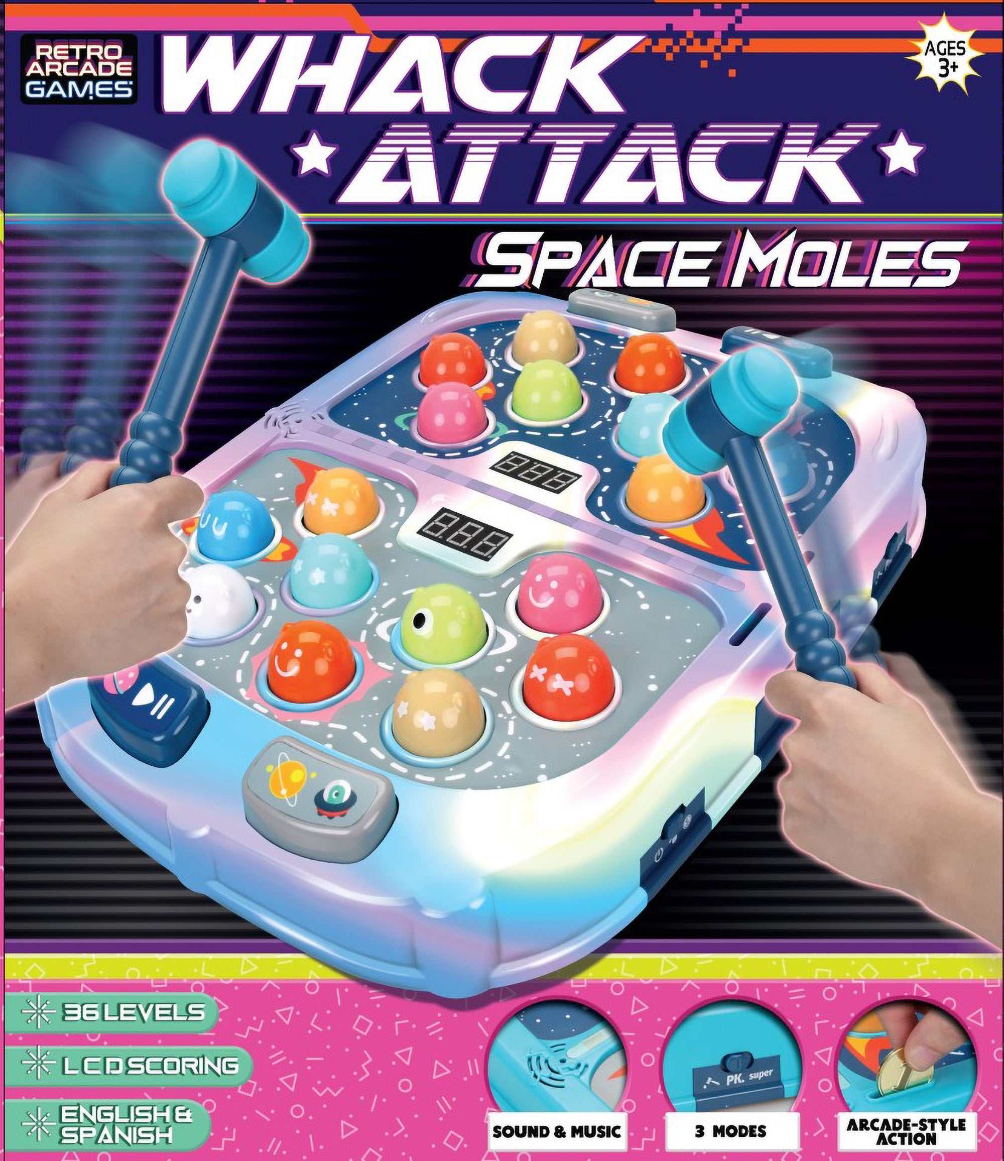 Whack Attack - Space Moles Game Ages 3+ Years
