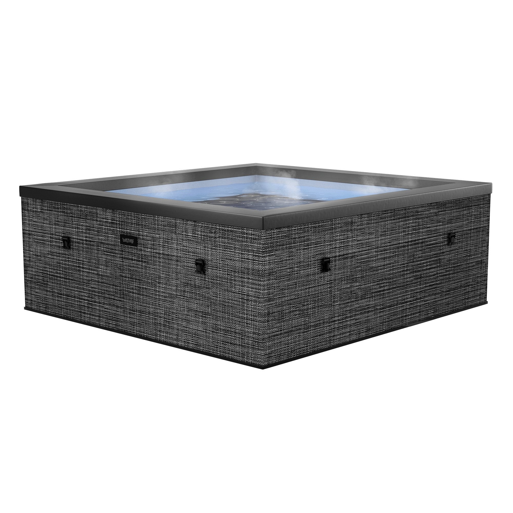 Garda Square 4 Person Eco Foam Spa Flint Gray