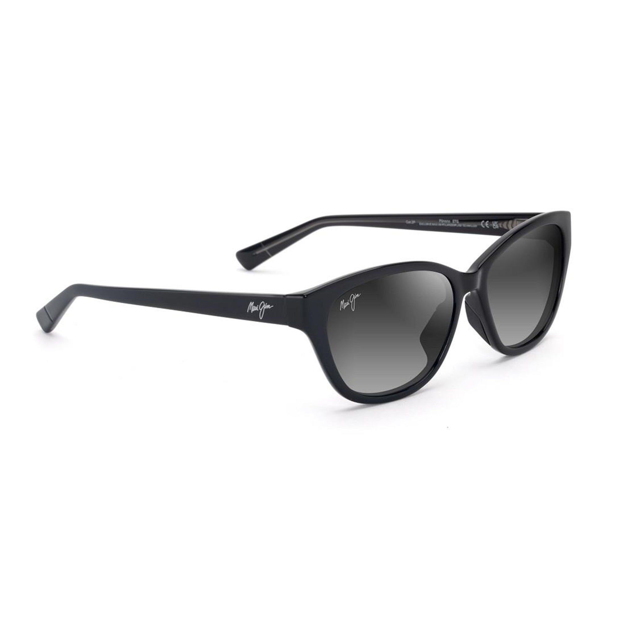 Punono Polarized Sunglasses Shiny Black Frame Neutral Gray Lens