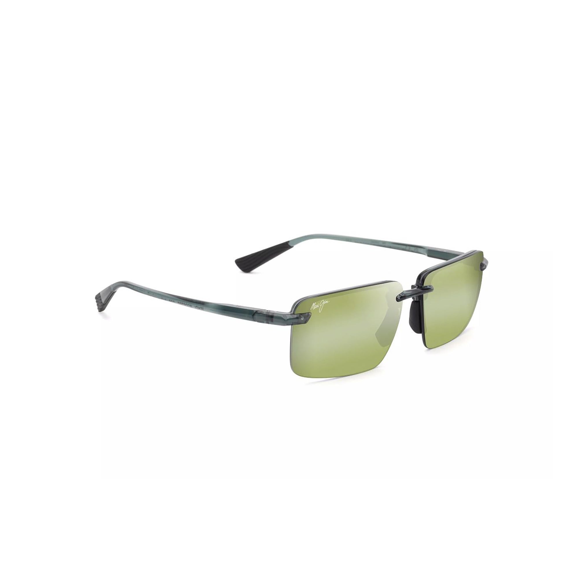 Laulima Polarized Sunglasses Shiny Foliage Green Frame Maui HT Lens
