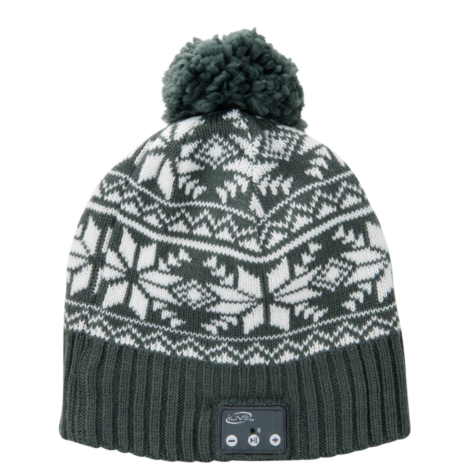 Bluetooth Wireless Music Beanie  w/ Built-in Speakers and Mic Gray