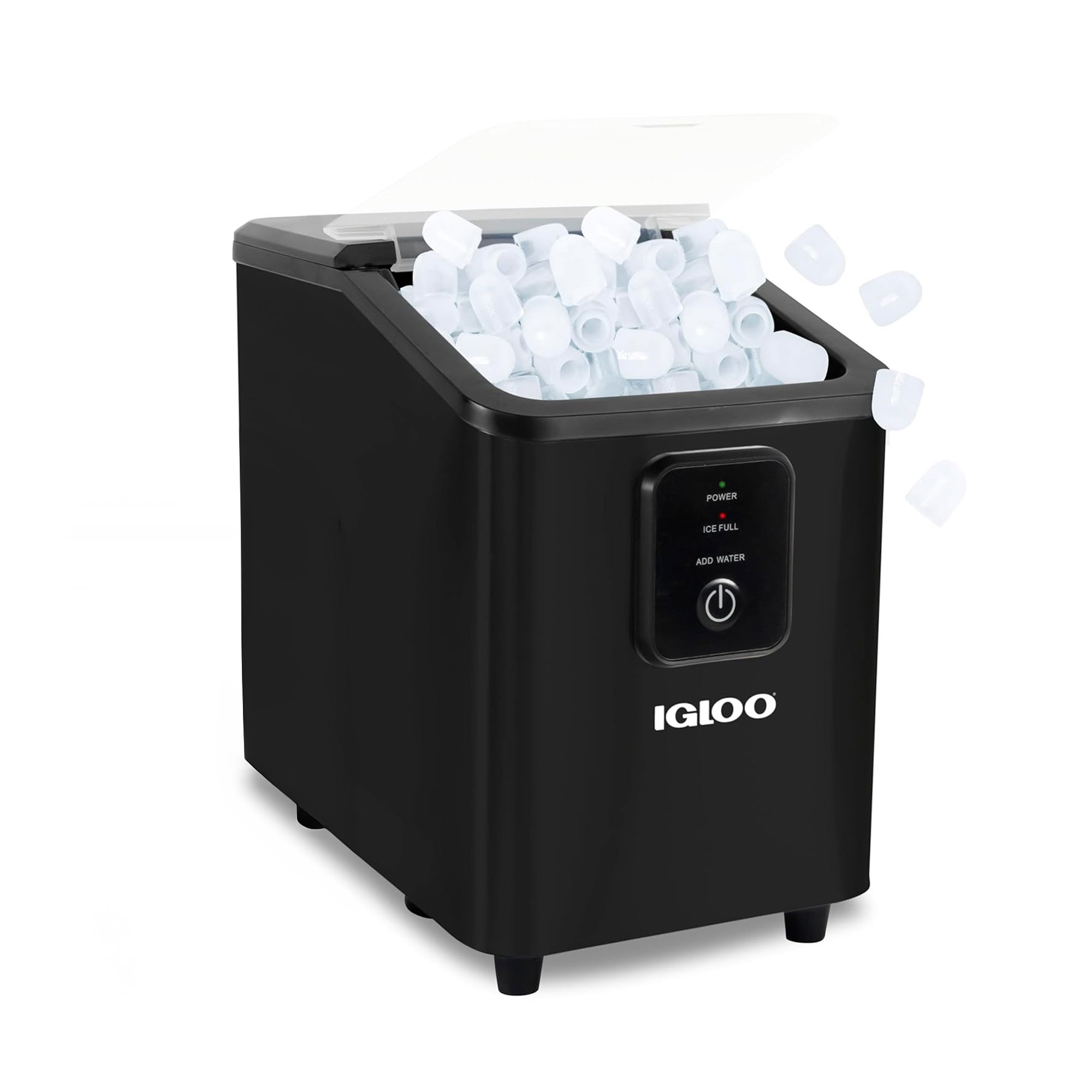 26lb Self-Cleaning Portable Countertop Ice Maker Black