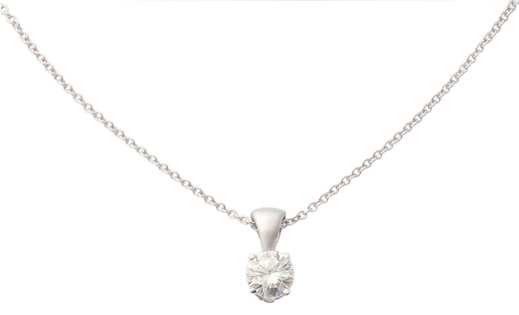 14k White Gold Diamond Necklace .25ct