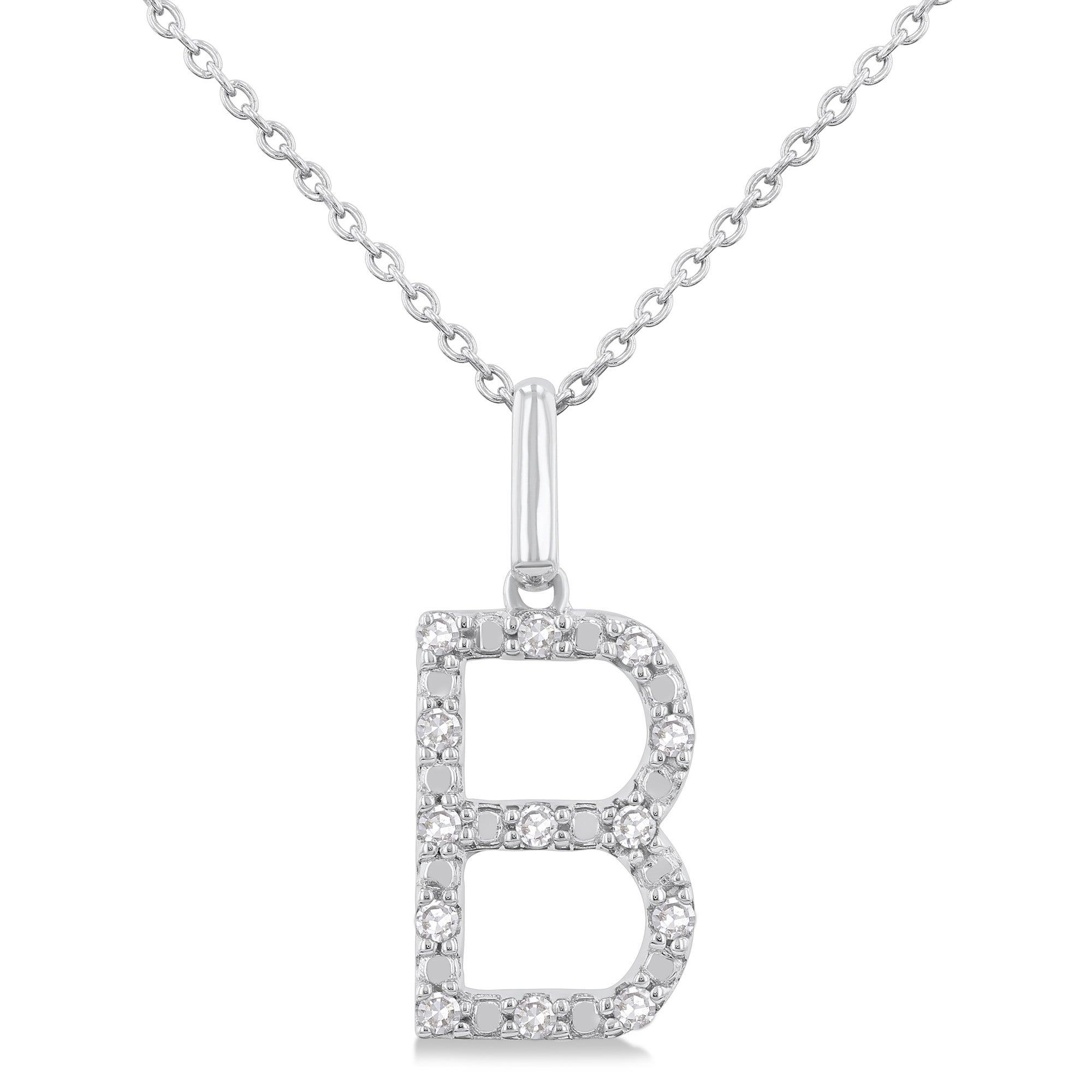 Initial Diamond Necklace-B
