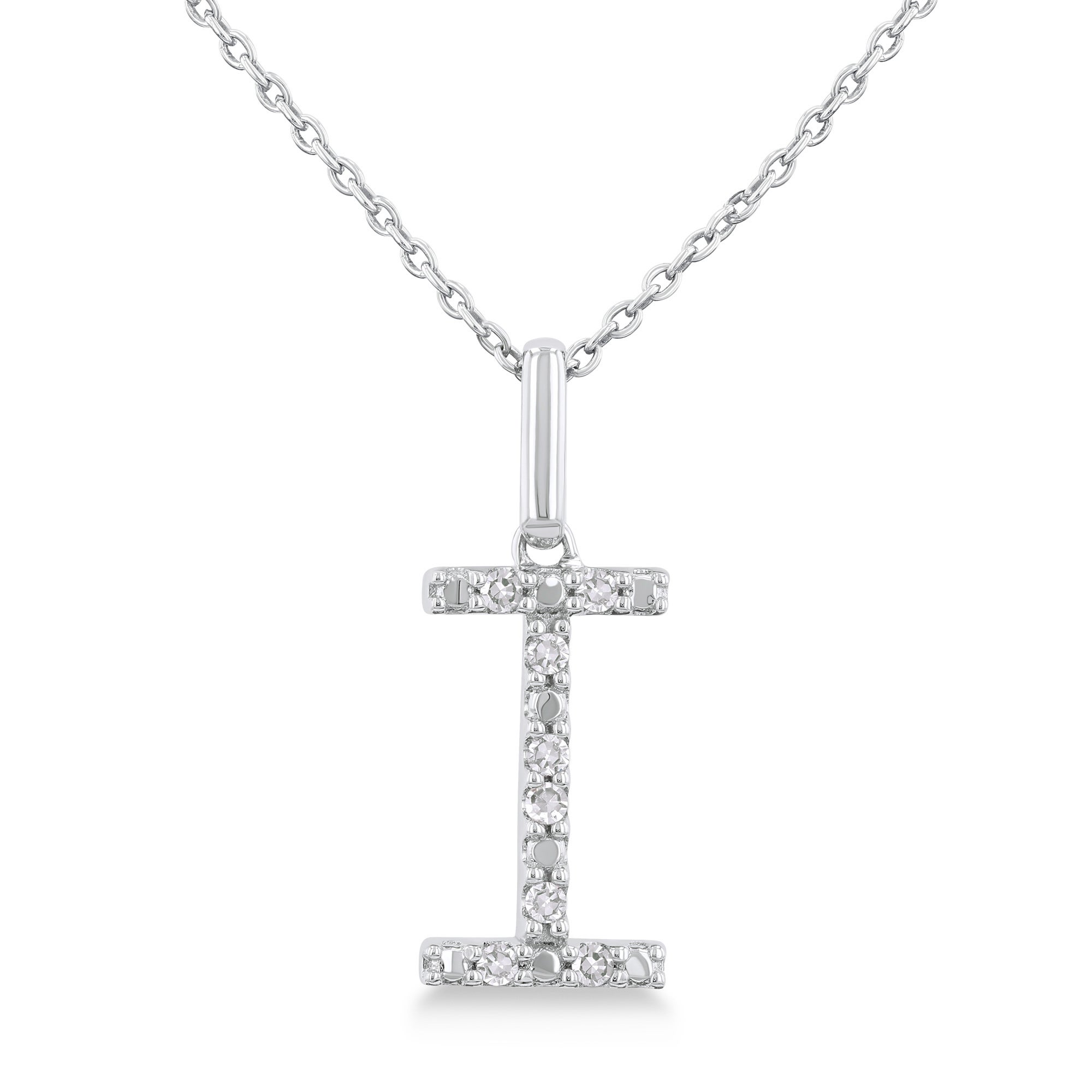 Initial Diamond Necklace-I
