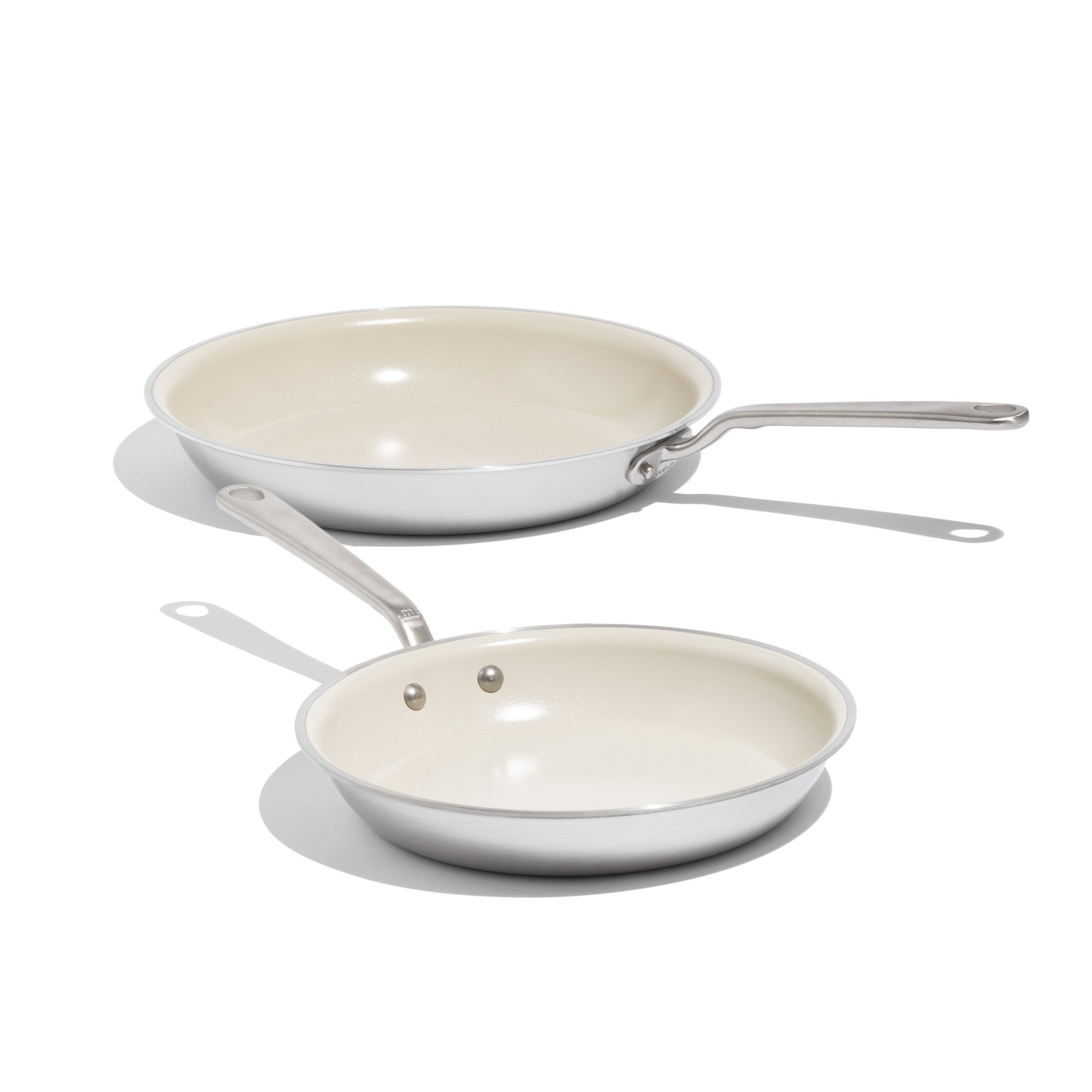 CeramiClad 2.0 2pc Non Stick Frying Pan Set w/ Stainless Handle - 10" & 12"