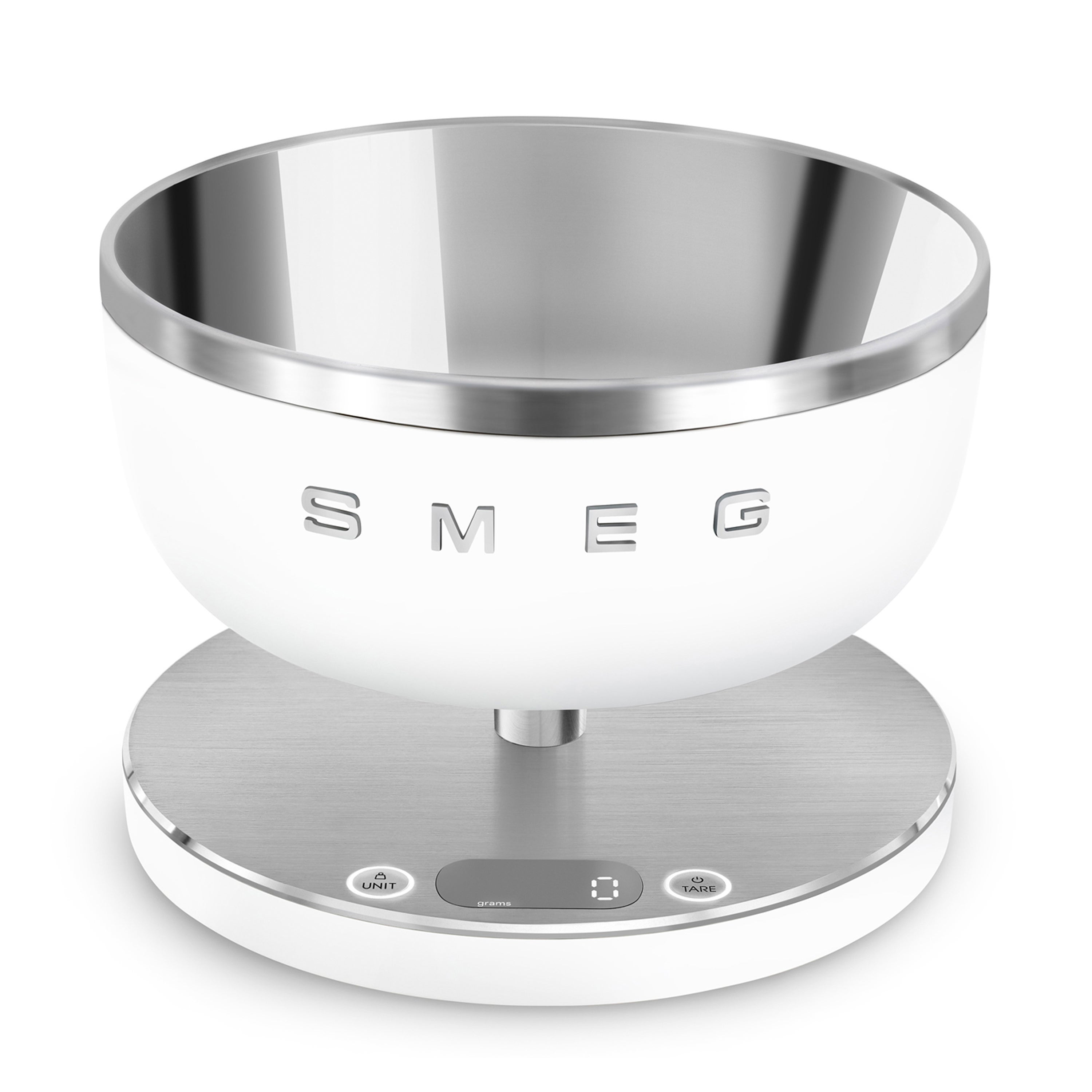 Contemporary Rechargeable Digital Kitchen Scale Matte White