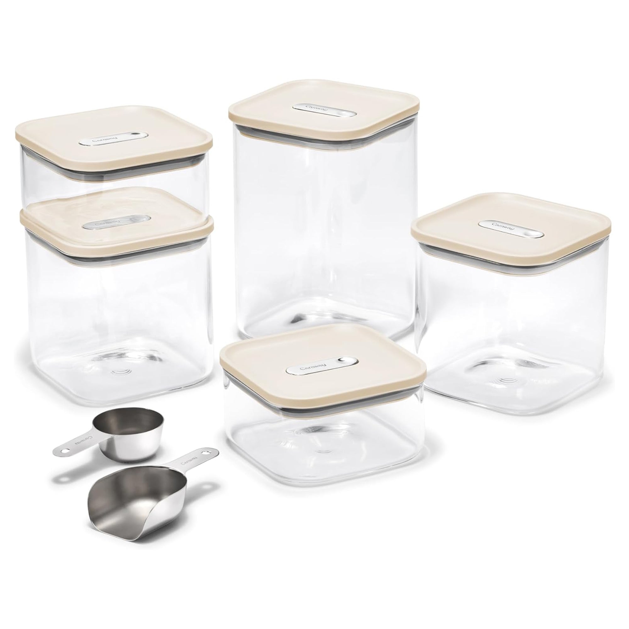 14pc Airtight Storage Container Set Cream