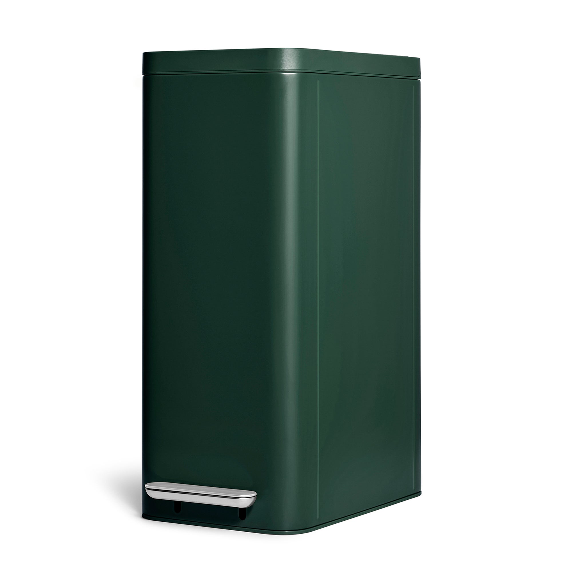 45L Slim Step Trash Can Emerald