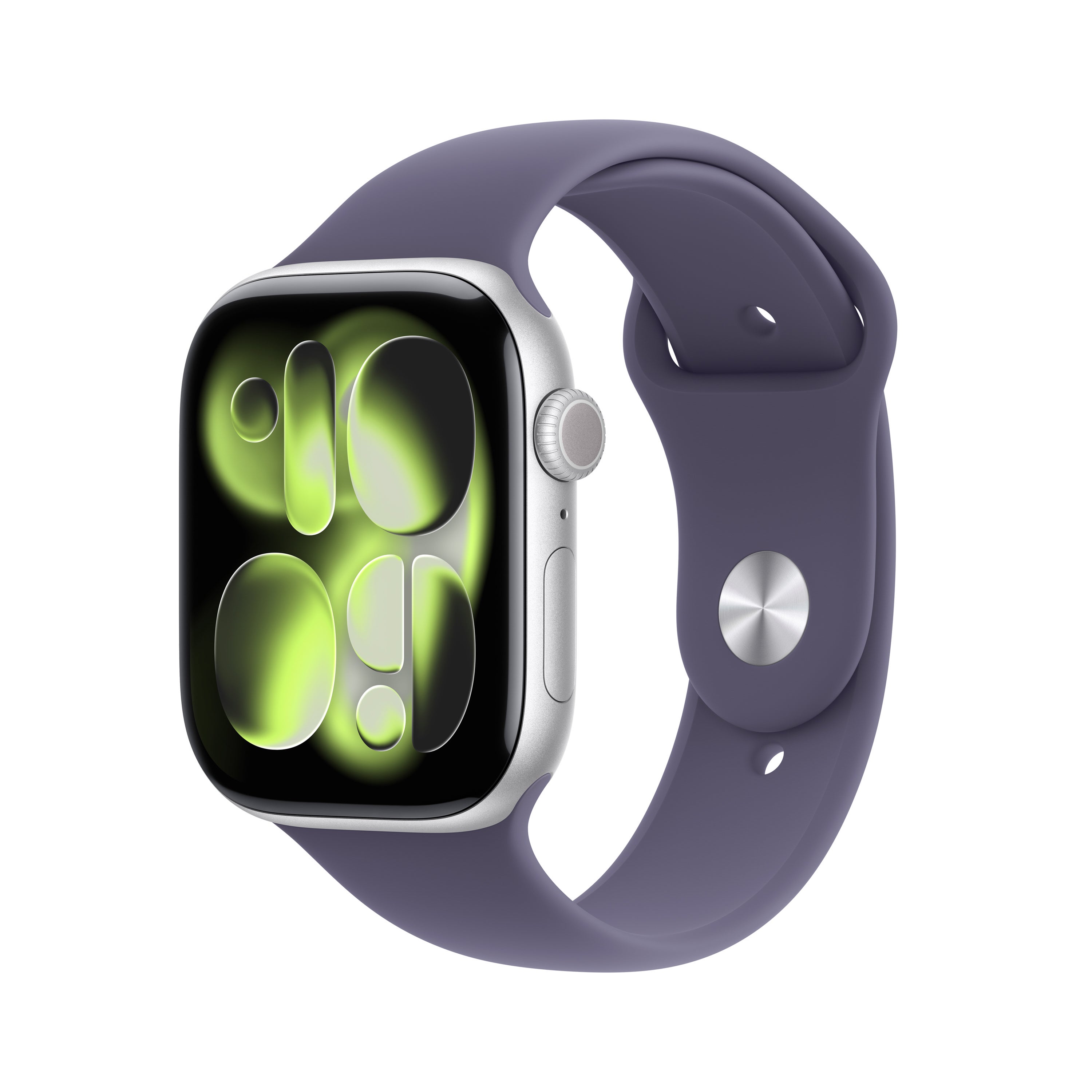Watch Series 11 GPS 46mm Silver Aluminum Case w/ Purple Fog Sport Band S/M