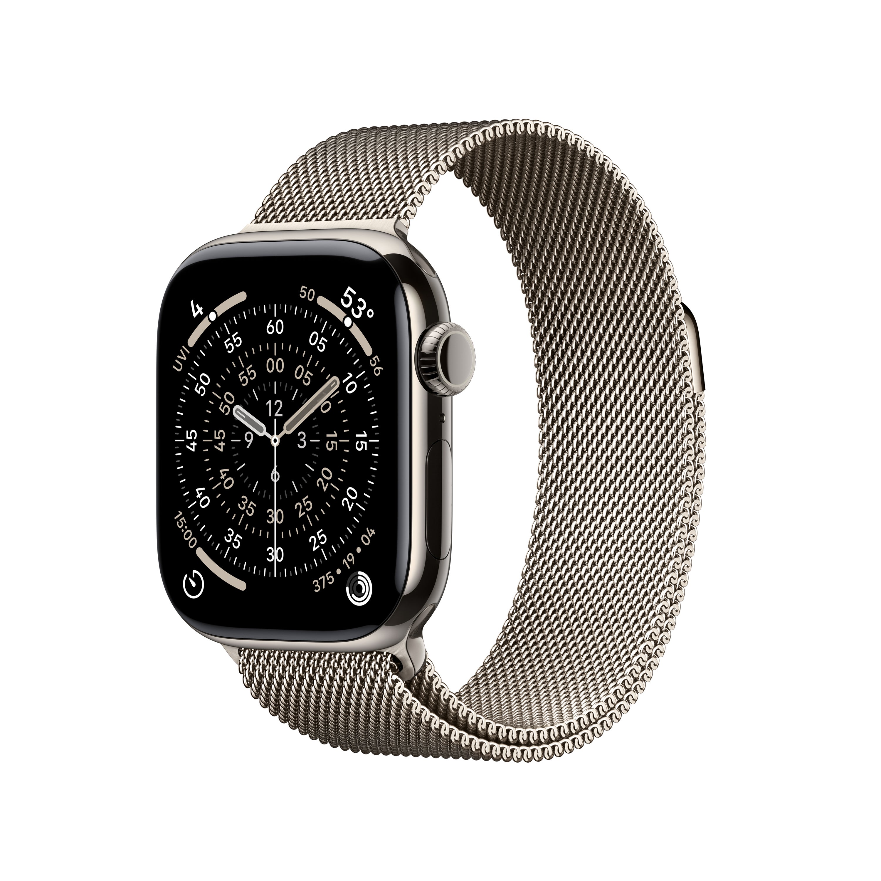 Watch Series 11 GPS+Cellular 42mm Natural Titan Case w/ Natural Milanese Loop