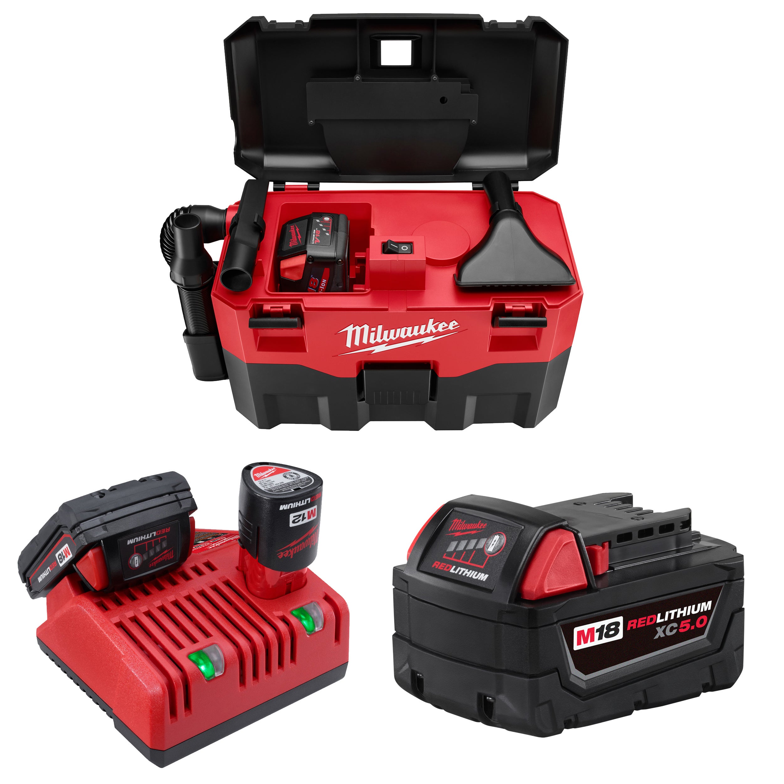 M18 Handheld Wet/Dry Vac w/ Battery and Charger