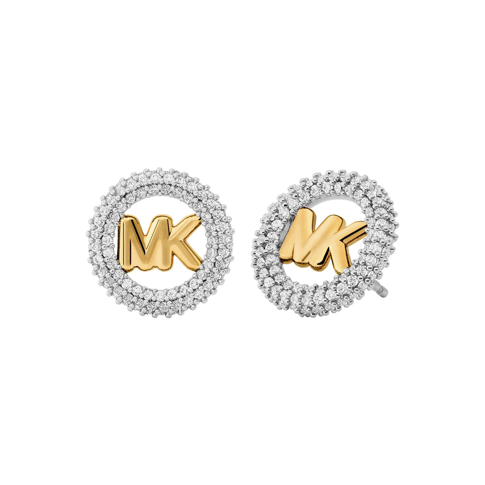Premium MK Logo Earrings Silver/Gold
