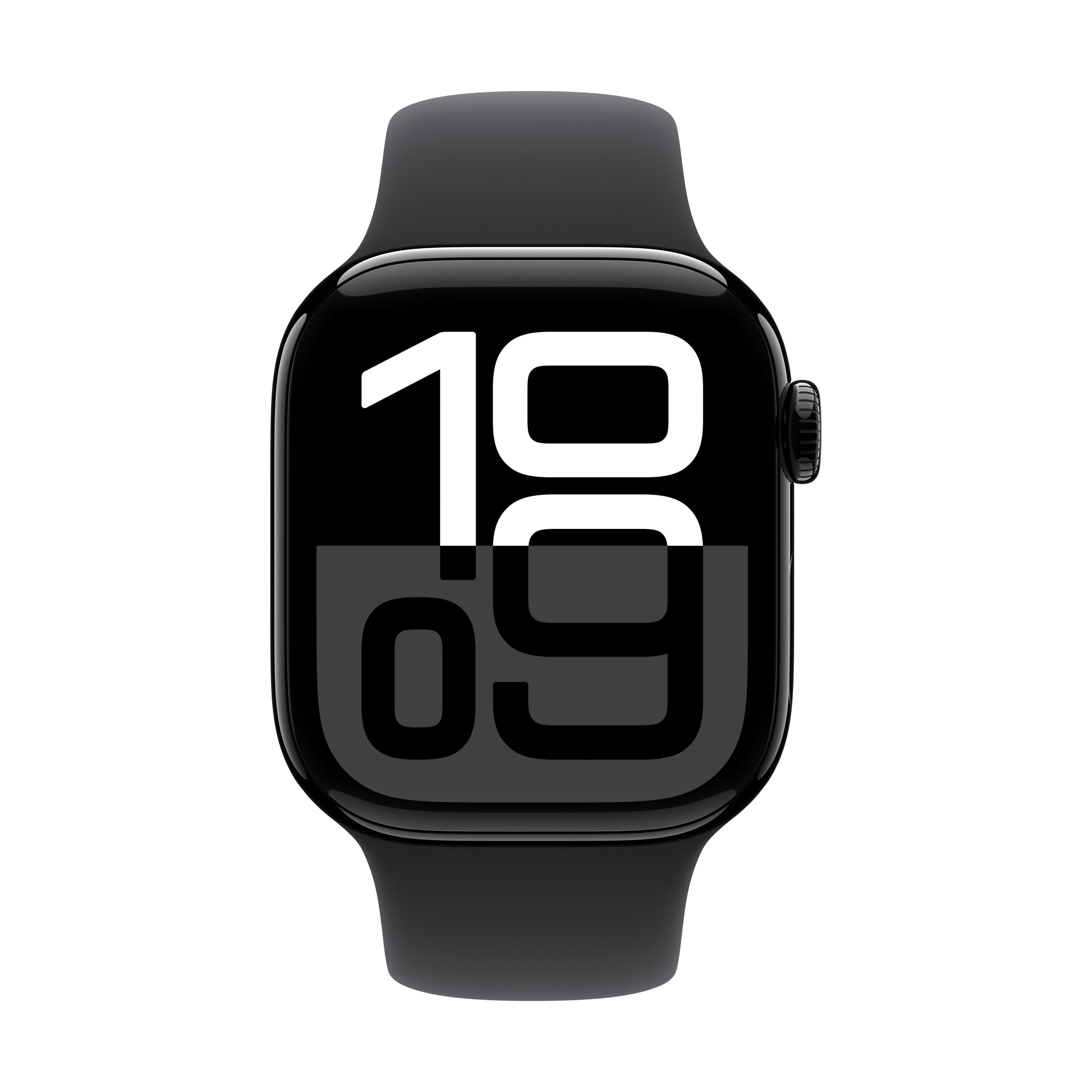 Watch Series 10 GPS + Cellular 42mm Jet Black Alum Case w/ M/L Black Sport Band