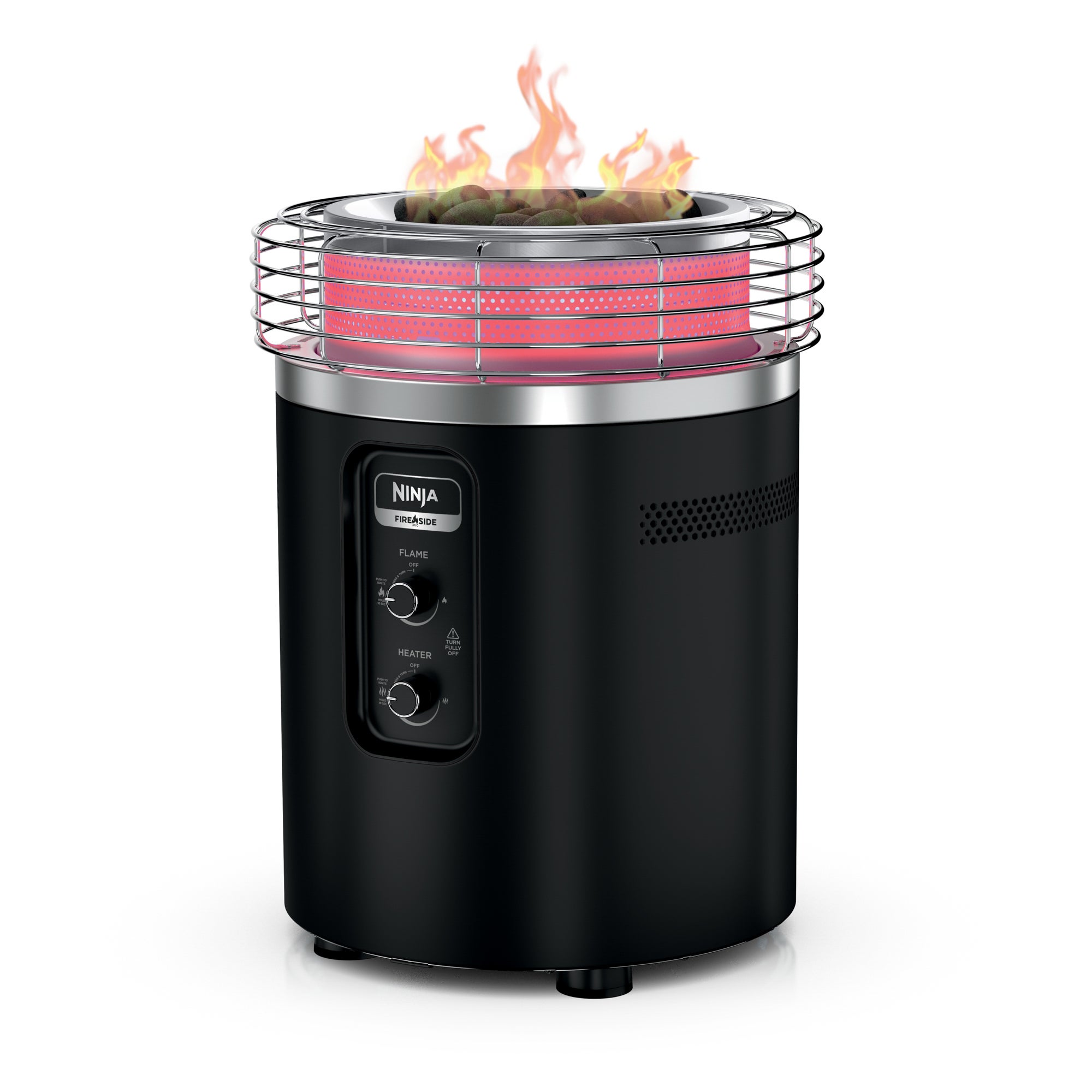 Fireside360 Outdoor Heater & Fire Pit Black