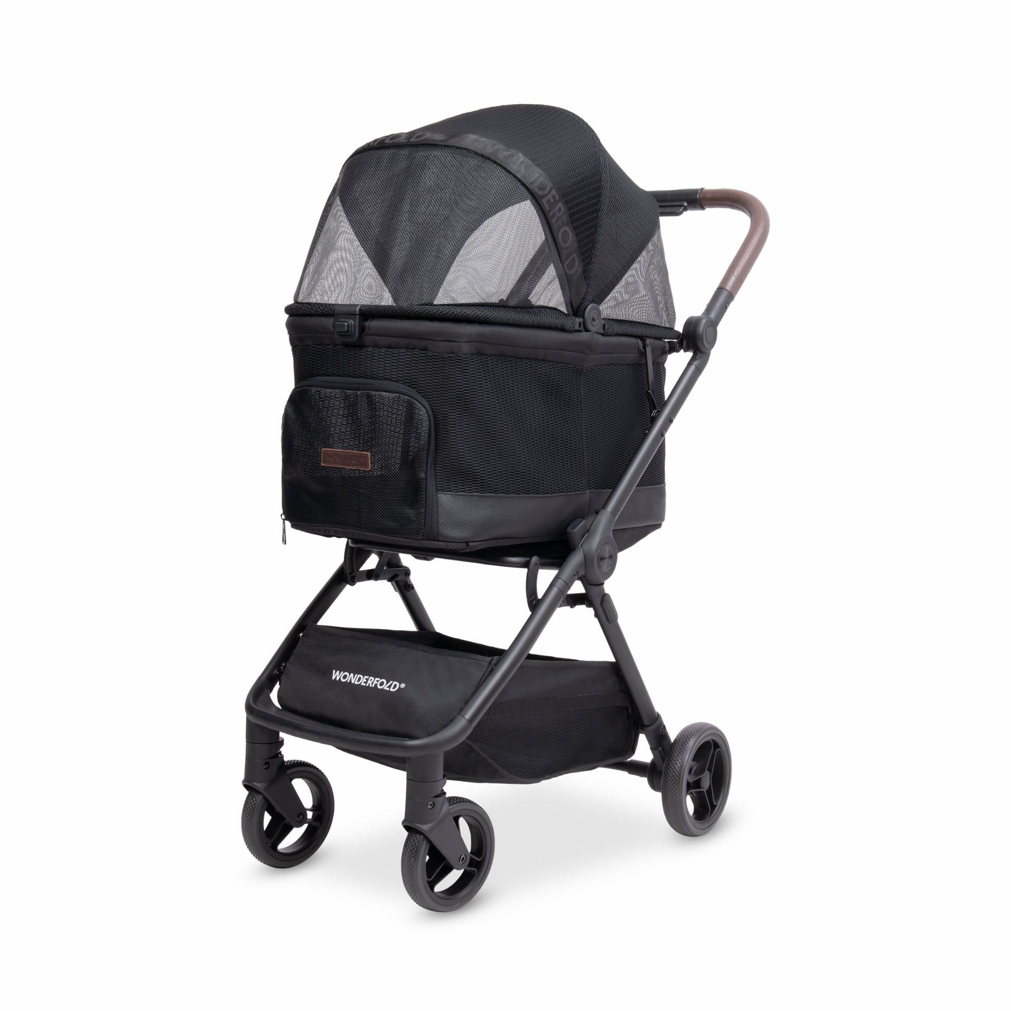 Bella AutoFold Pet Stroller Black