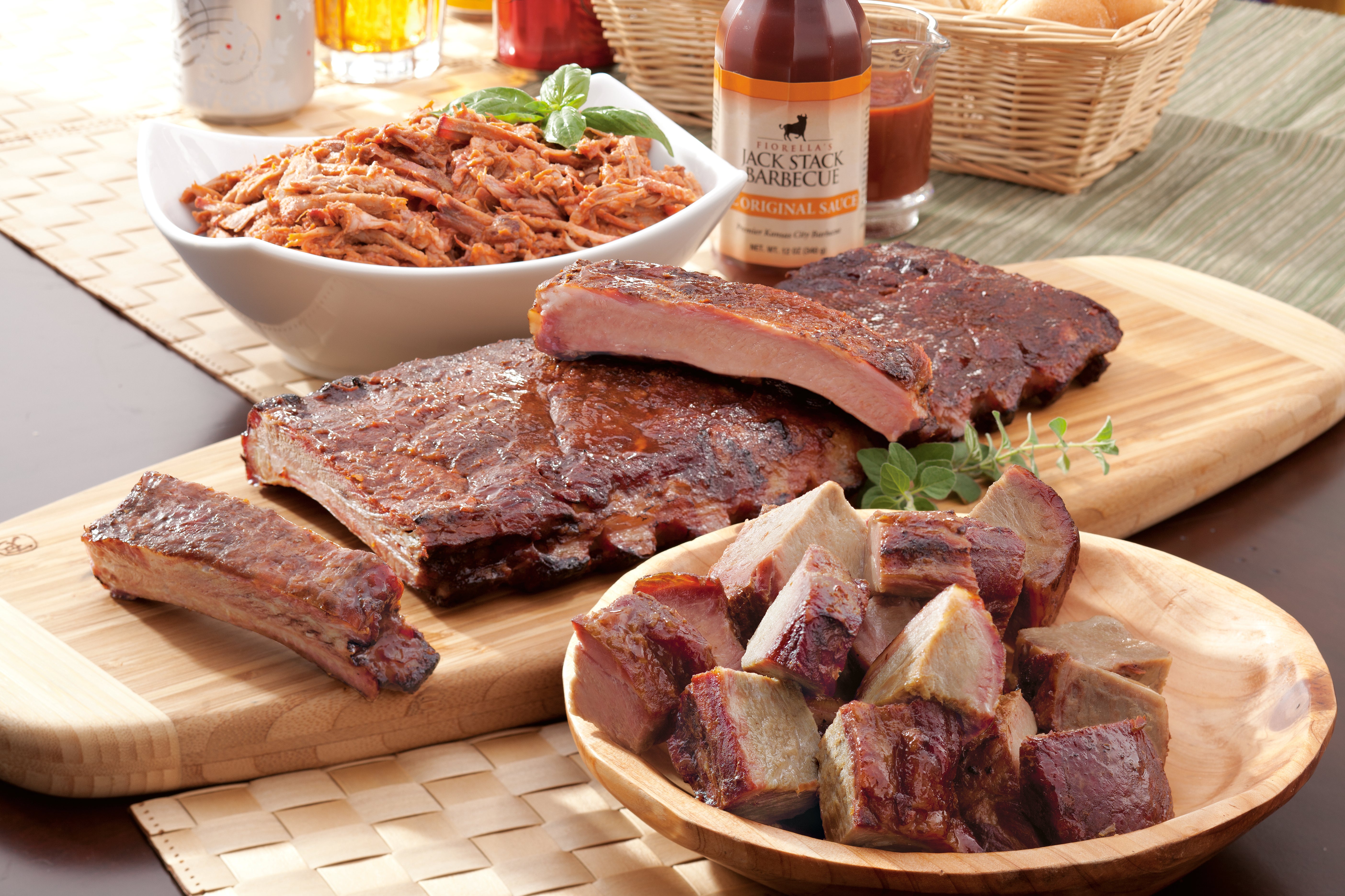 Three Meat Party Sampler Dinner KC BBQ