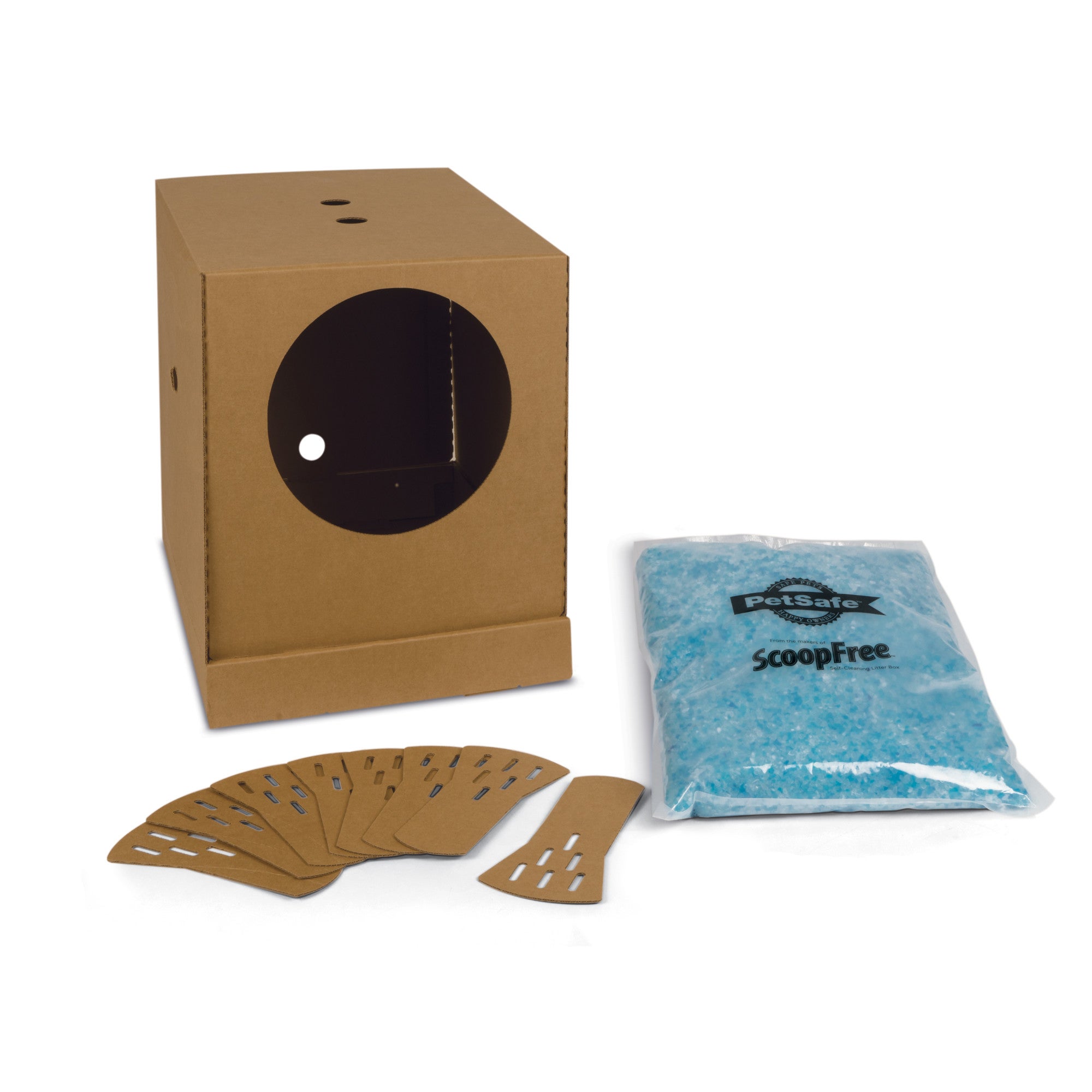 Disposable Litter Box w/ Crystal Litter