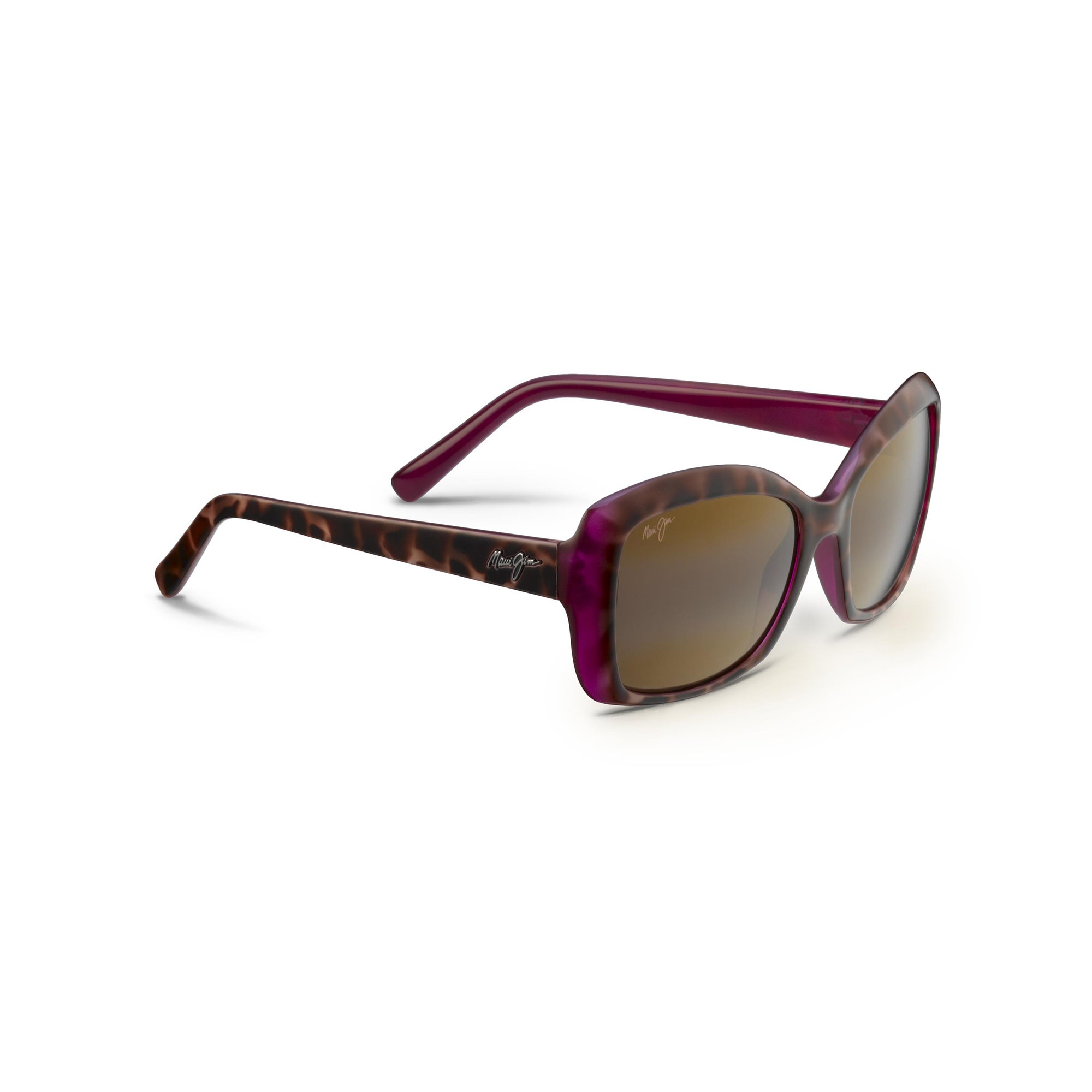 Orchid Polarized Sunglasses Tortoise w/ Raspberry Frame Maui Rose Lens